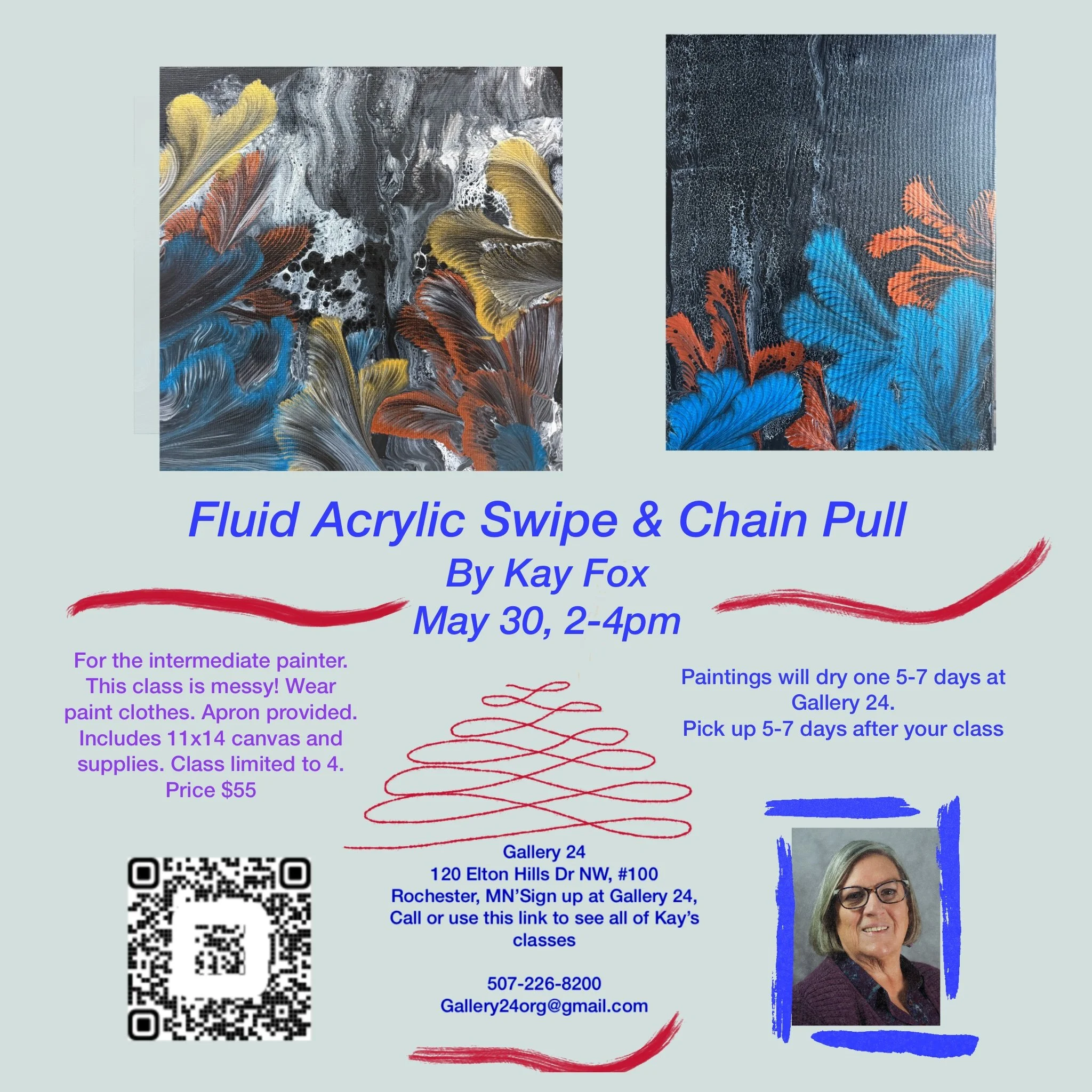 Fluid Acrylic Swipe & Chain Pull