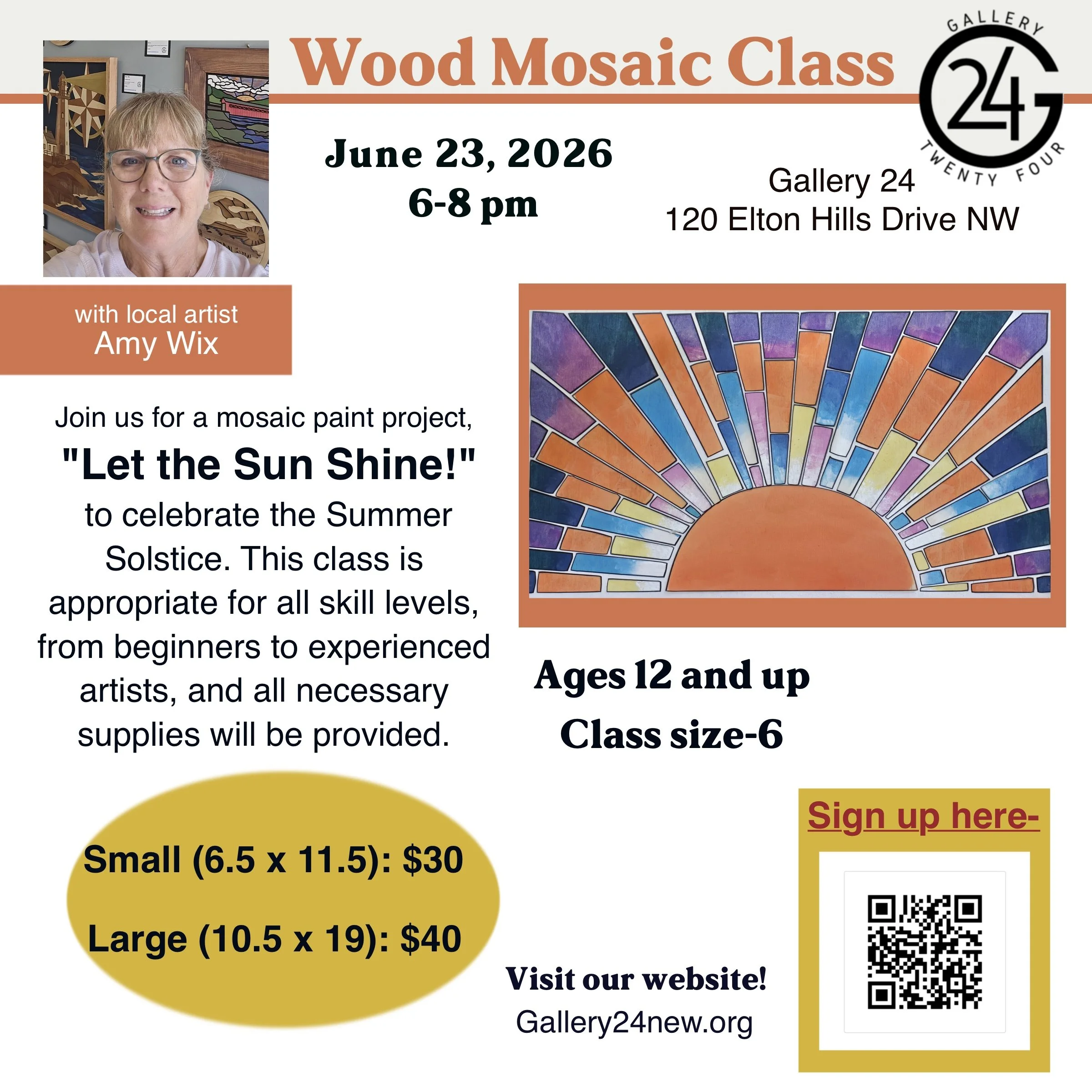 Wood Mosaic Class