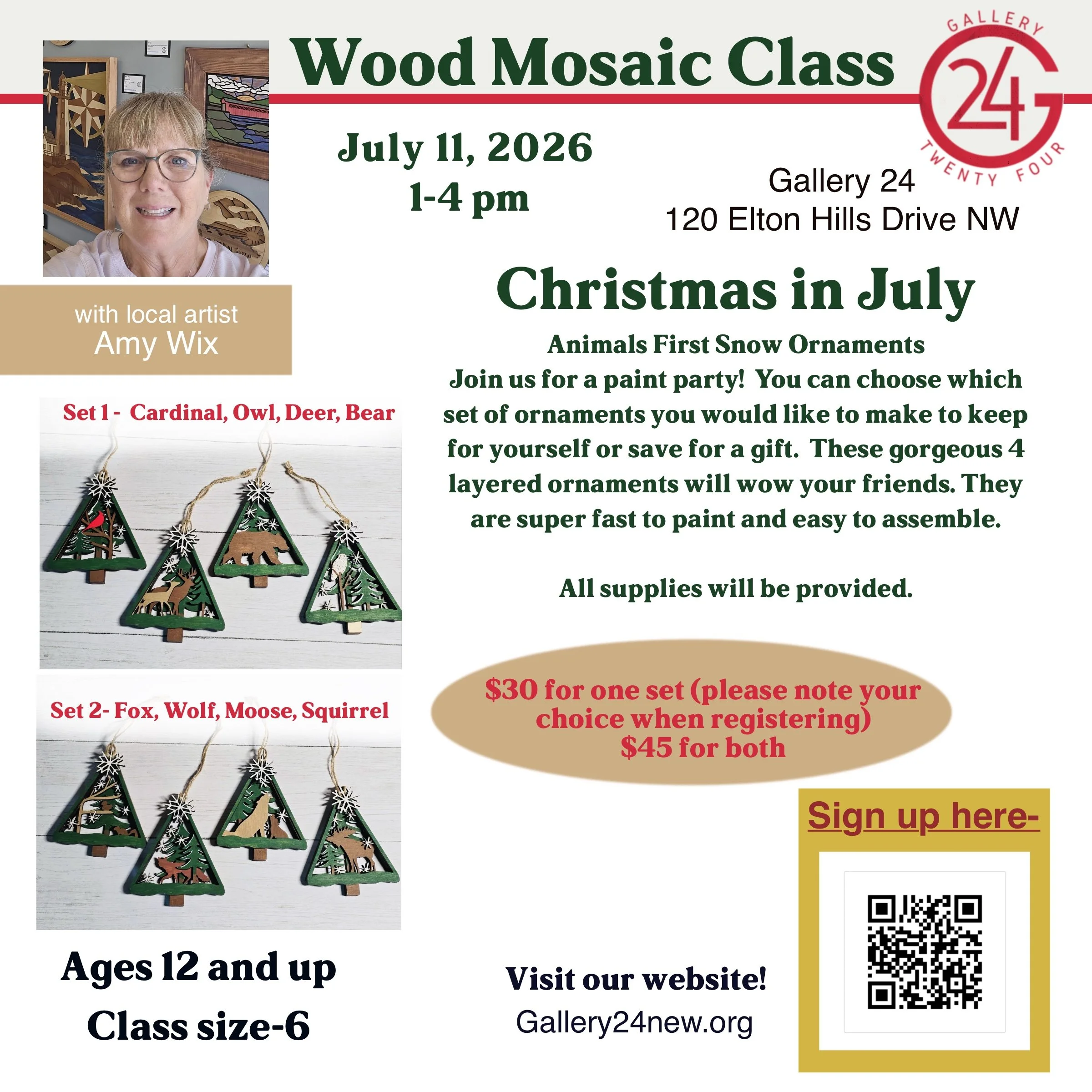 Wood Mosaic Class