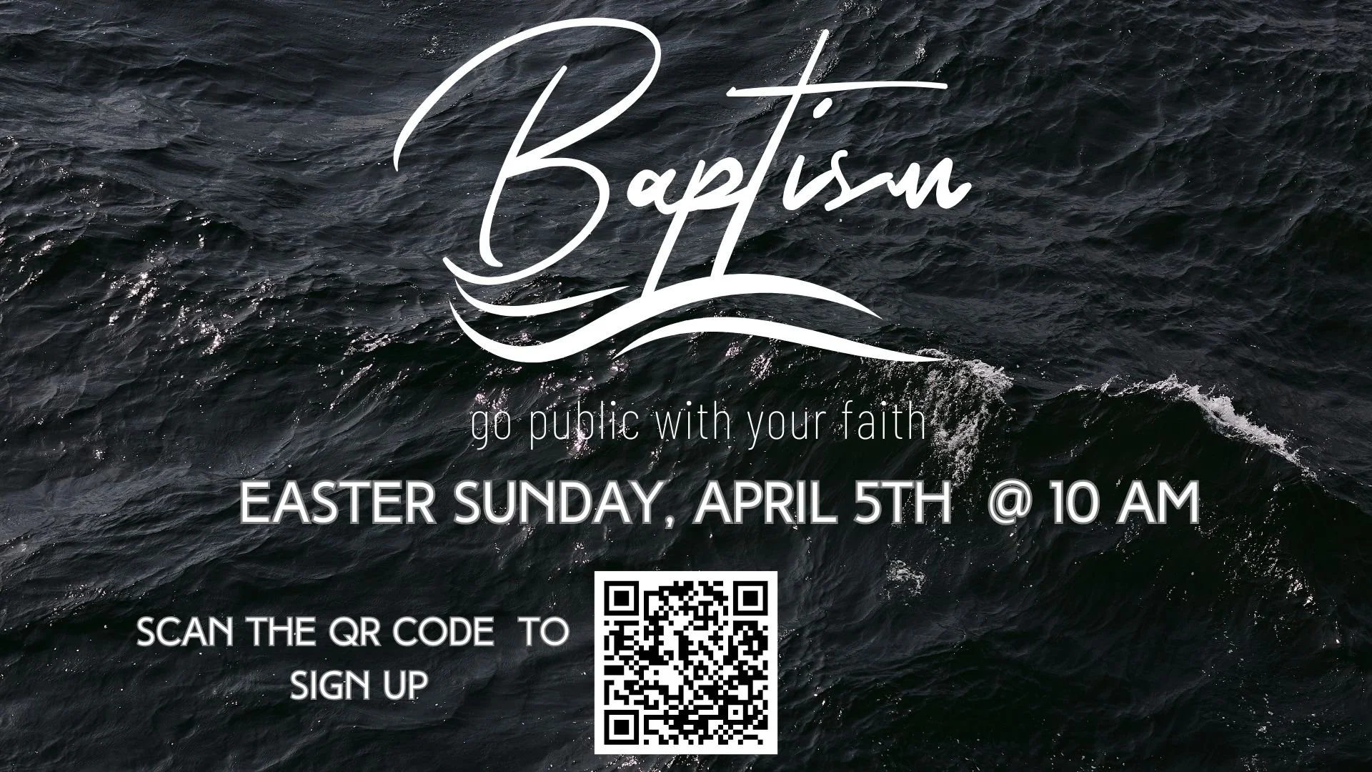 Open Baptism Sunday
