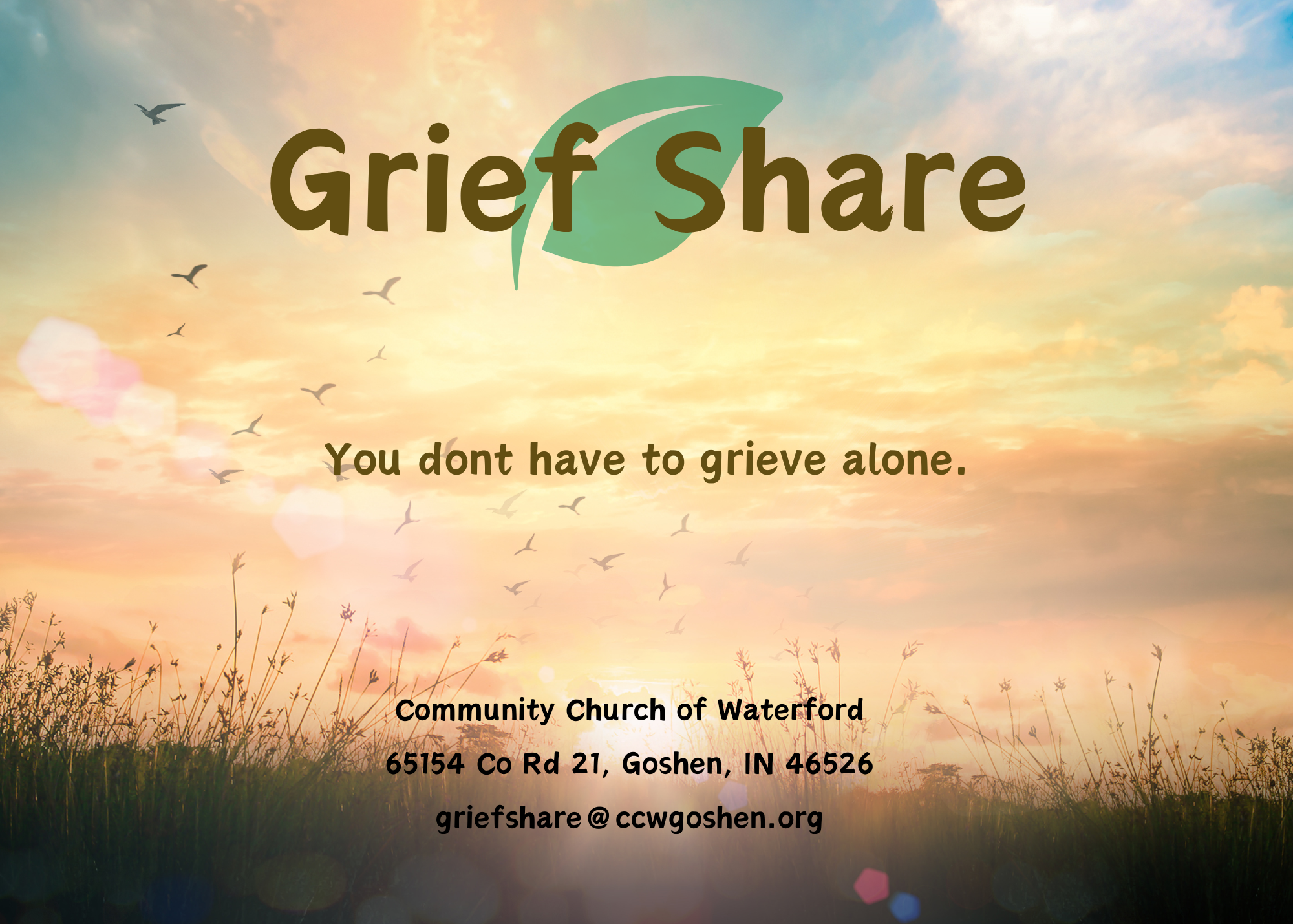 Griefshare: Loss of A Spouse