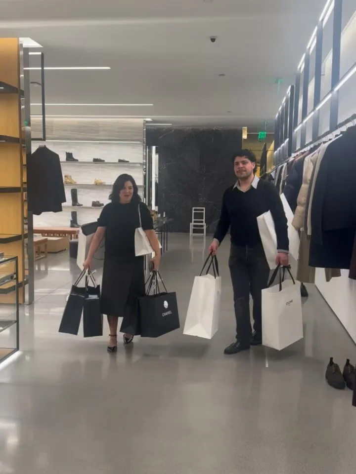 Shopping Tour 10.28.25
Curated pieces at each store + 
brand history + bites + champagne 
Chanel 
Bvlgari
Prada 
Celine 
Brunello 

#stylist 
#fashionstylist 
#fallfashion 
#shopping 
#shoppingtour 
#curatedstyle