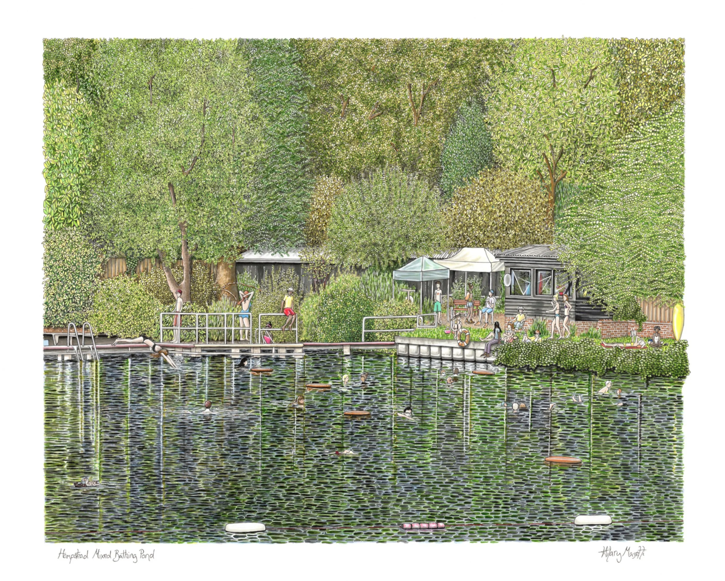 Hilary Masetti - Hampstead Mixed Bathing Pond r.jpg