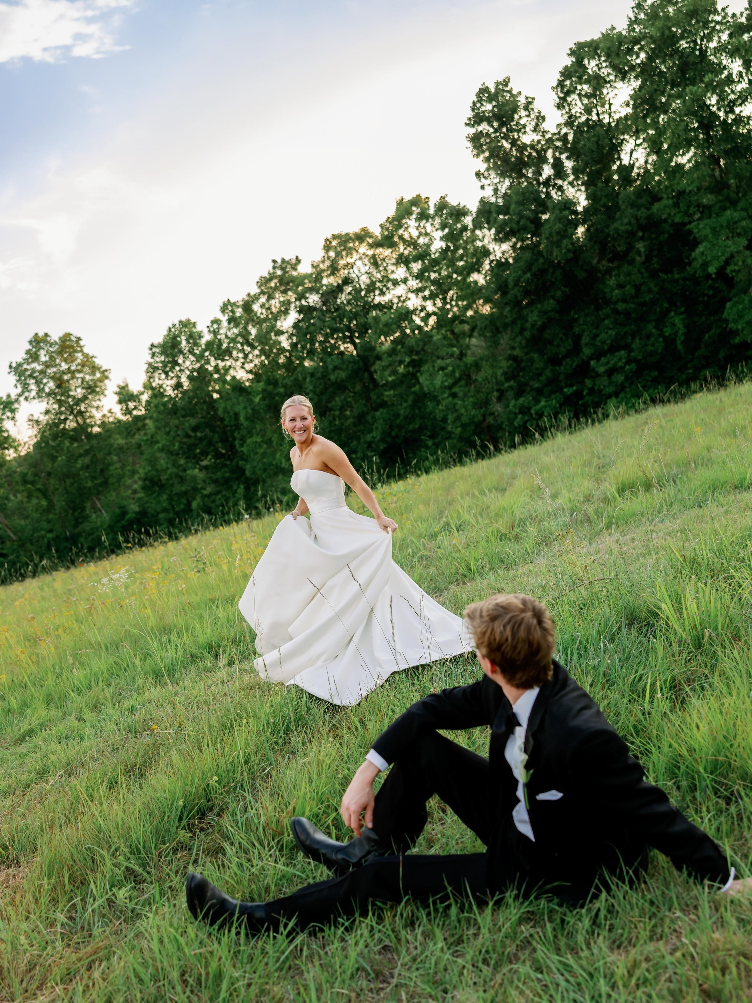 A day full of intention🦢

From getting married on Tucker&rsquo;s family land to riding off in Ally&rsquo;s grandfather&rsquo;s vintage car&mdash; their wedding day stayed true to them throughout the process. Ally had been collecting vintage pieces f