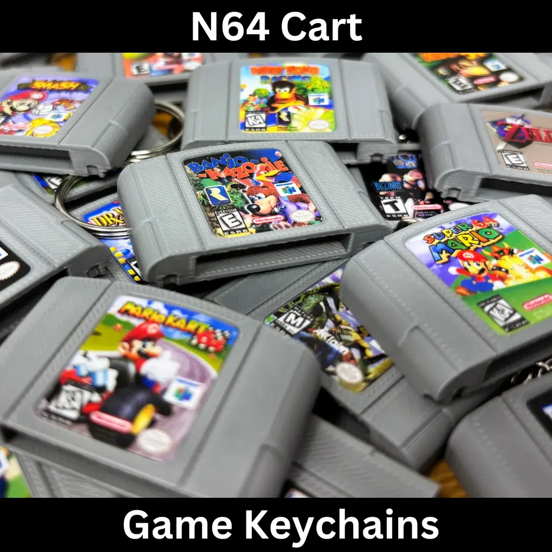 Game Cartridge Keychain