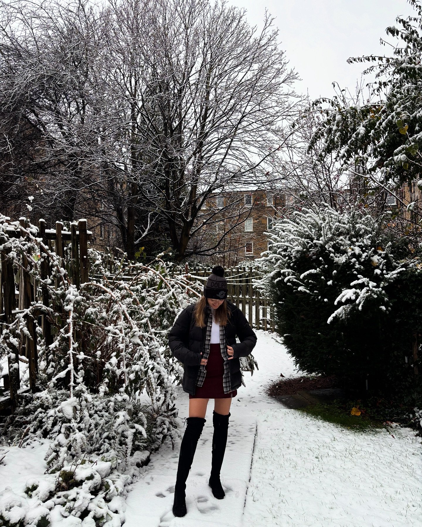 It snowed! ❄️ I&rsquo;m getting the tree out, someone try to stop me! 🎄