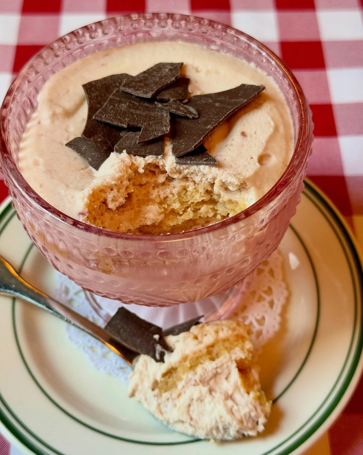 New to our dessert menu!🍊BLOOD ORANGE TIRAMISU🍊Layers of creamy mascarpone, bright blood orange + limoncello soaked genoise sponge and house-made raspberry jam, topped with a sprinkle of chocolate curls. Crafted by our incredible pastry team @ciaog