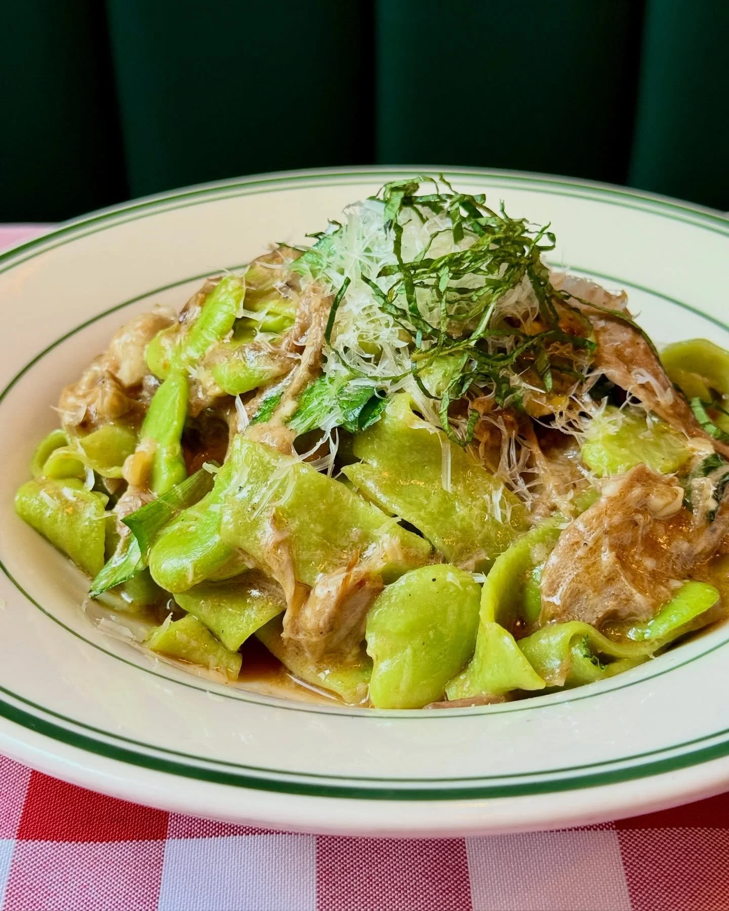 Irresistible spring specials are popping up all week! 🌱 This week! ⬇️

🌱LAMB RAGU: Fresh ramp pappardelle, fava beans, parmesan and mint. Luxuriously fresh!

🌱FOCACCIA: With taleggio cheese, house-made chili crisp + melty parmesan butter 

🛵 Avai