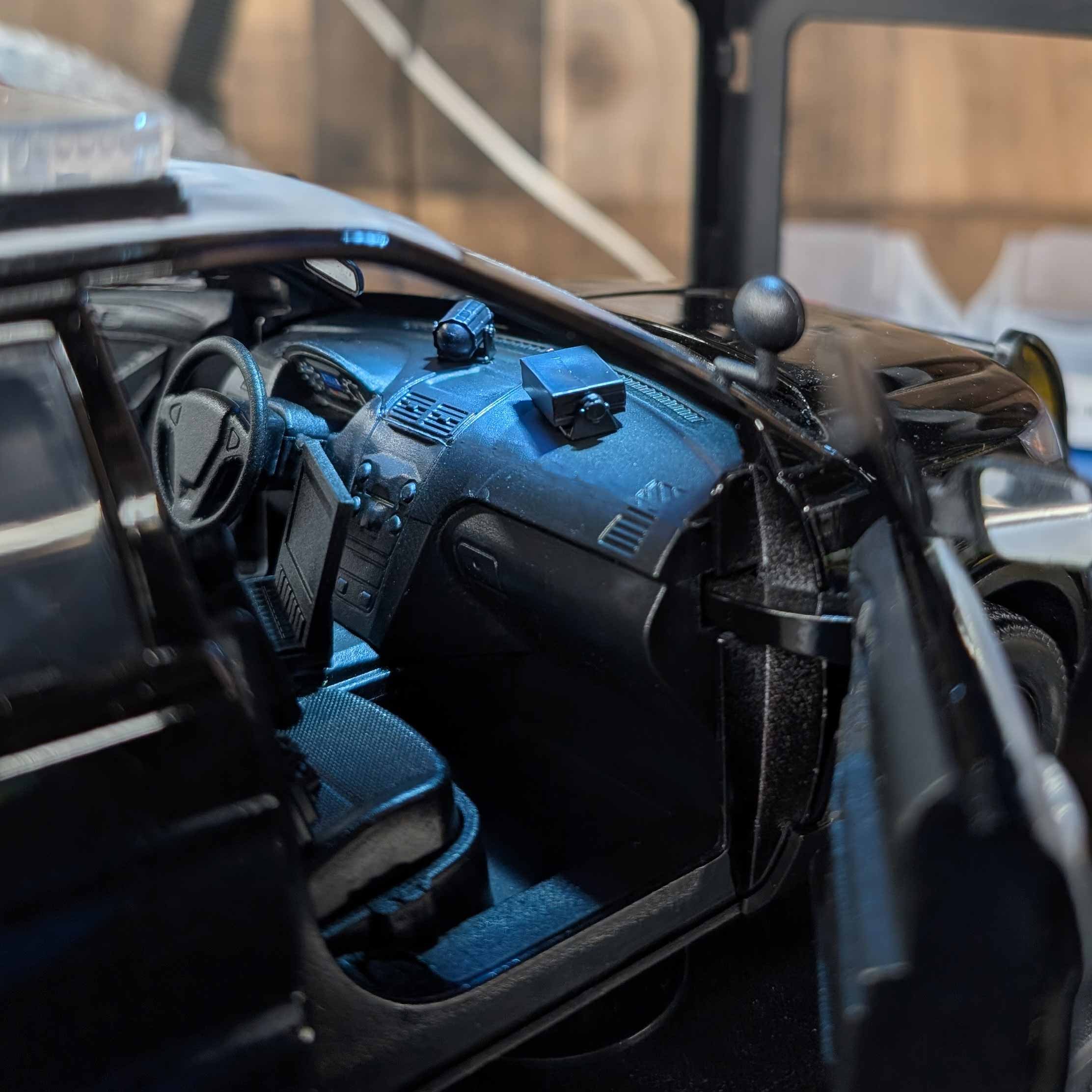 Stalker Radar shown inside a 1:18 Scale Model