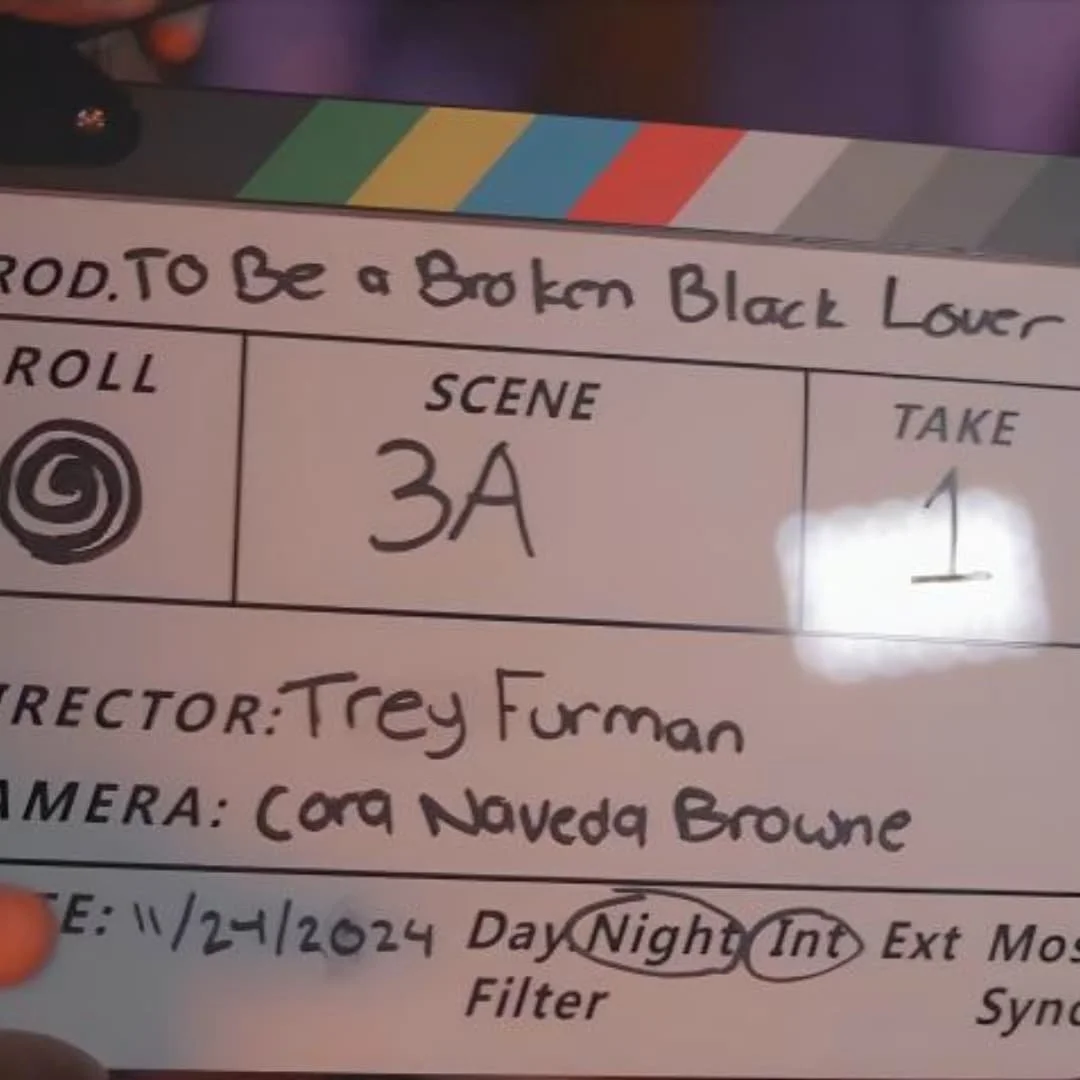 The set of "To be a Broken Black Lover"
Short film directed by @treyfurman coming soon! 🎬🎥