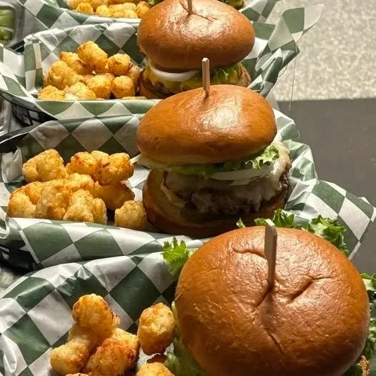 Burgers at Cross-Eyed Goat