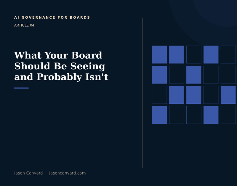What Your Board Should Be Seeing and Probably Isn't