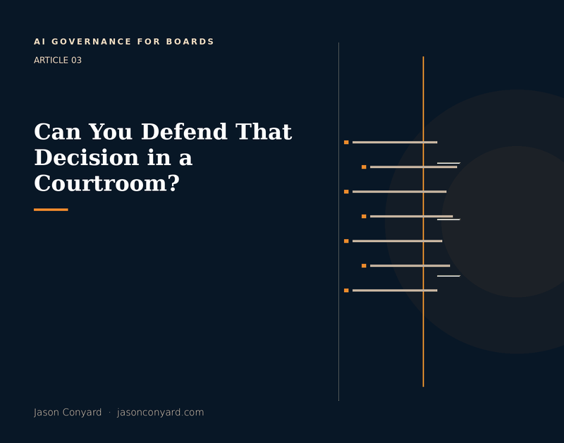 Can You Defend That Decision in a Courtroom?