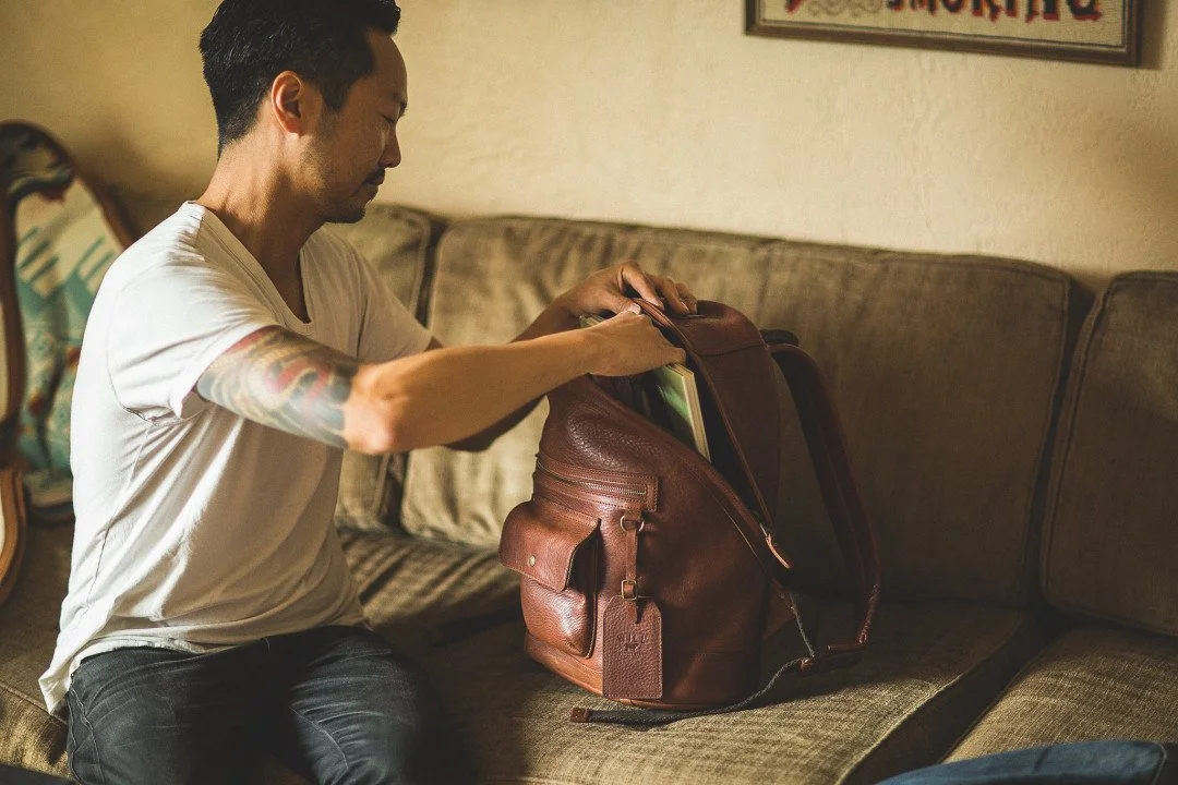 Looking for your forever backpack? Silas is a timeless choice, made of water-resistant oiled leather.