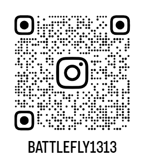 QR code linking to Instagram user BATTLEFLY1313