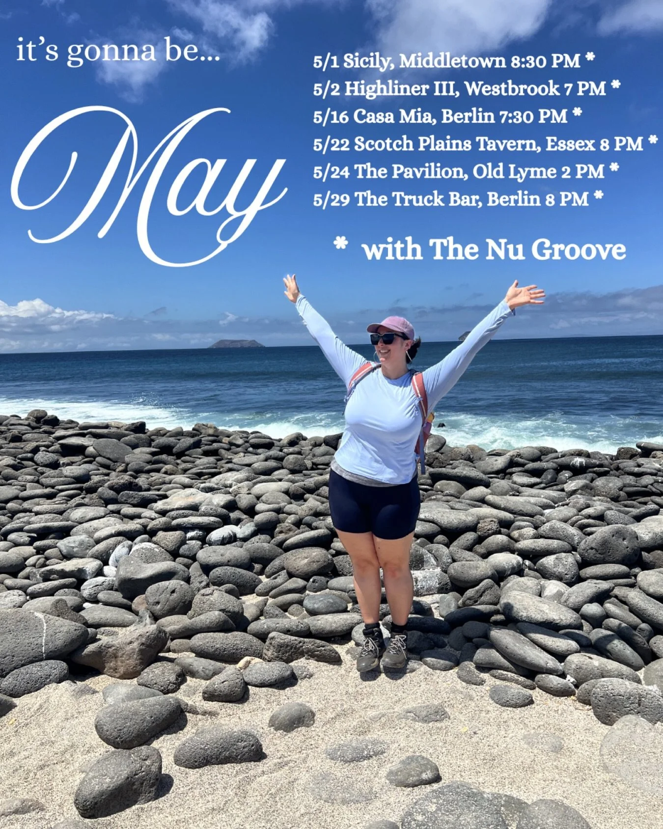 Come catch me hootin and hollerin this May with @thenugrooveband !! Be sure to bring your dancing shoes ✨🕺🪩💃🏻 ✨ 

#livemusic #singer #band #connecticut #thenugroove