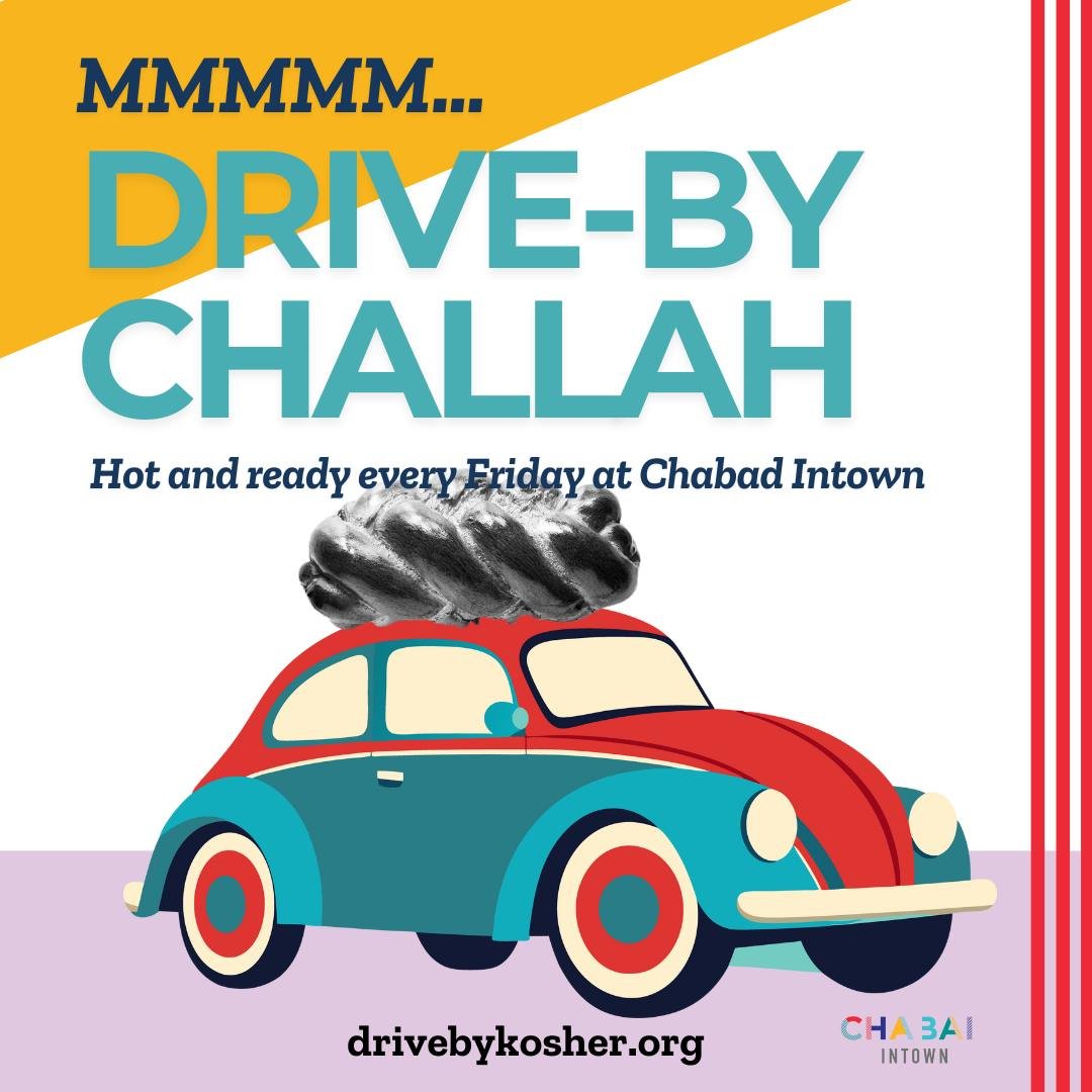 Is there anything better than a fresh challah? Chef Evin is baking them up every week for YOU!  Place your order at drivebykosher.org