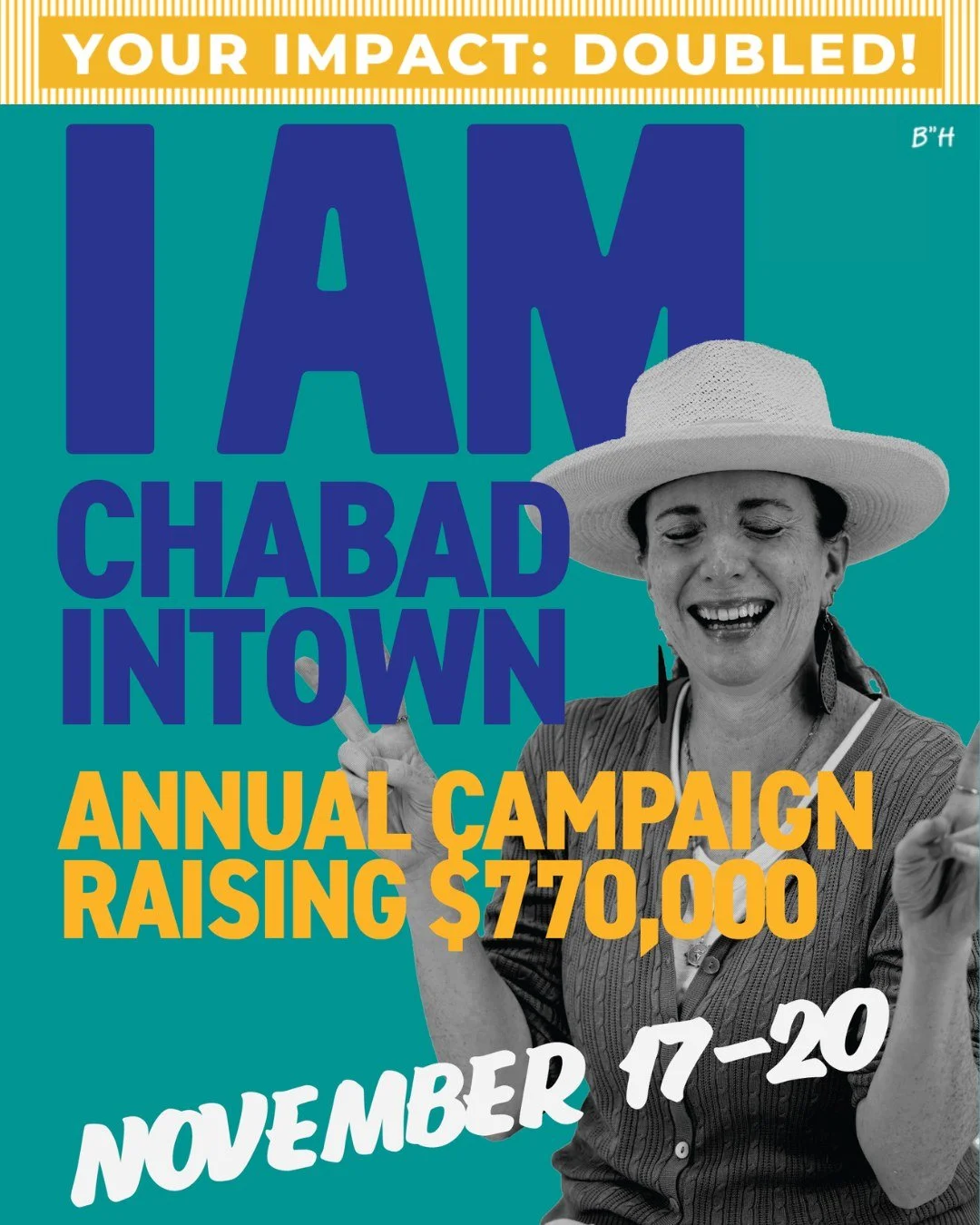 🔥 This is it! Final Day! 🔥
The last hours of our I Am Chabad Intown campaign are here, and the energy is ELECTRIC. Every hour more people are stepping up to declare &ldquo;I Am Chabad Intown,&rdquo; and we&rsquo;re now at 90% of our ambitious $770,