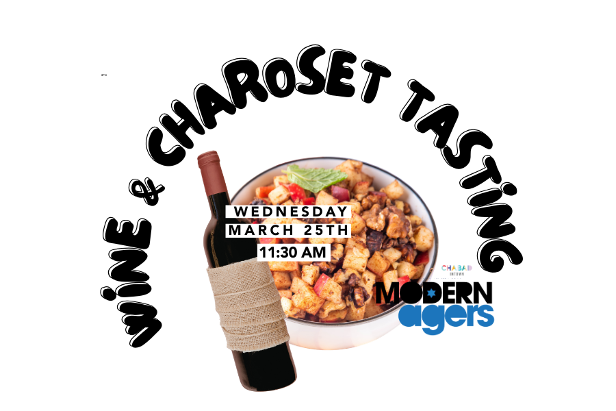 Wine and Charoset Tasting