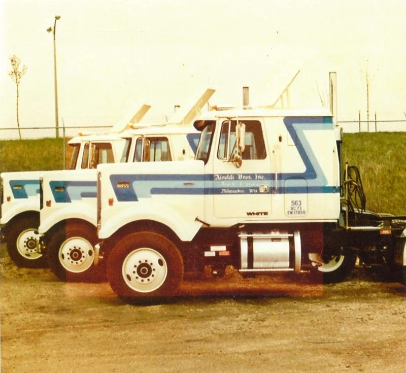 Vintage semi trucks