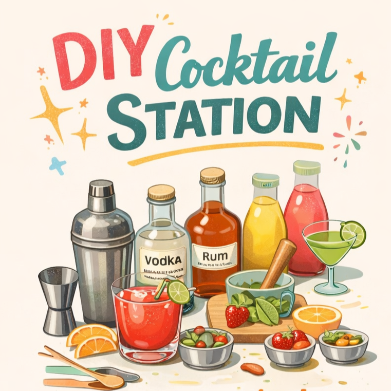 Deluxe DIY Cocktail Station
