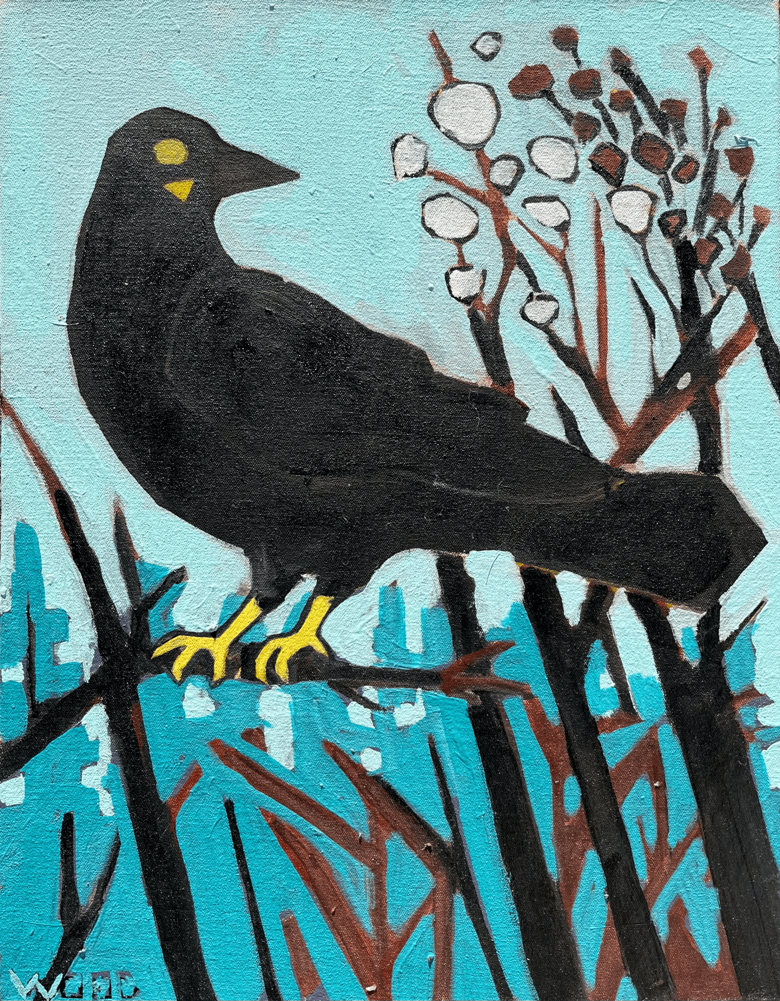 One is for Sorrow 1, Oil on Canvas, 12x18", 2004