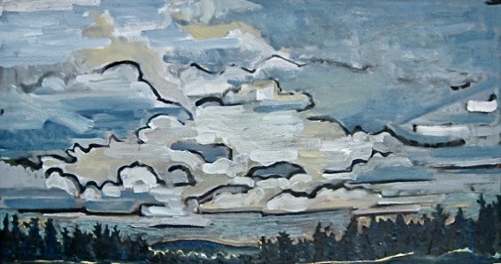Beaver Medows, Oil on Canvas, 48x24", 2011