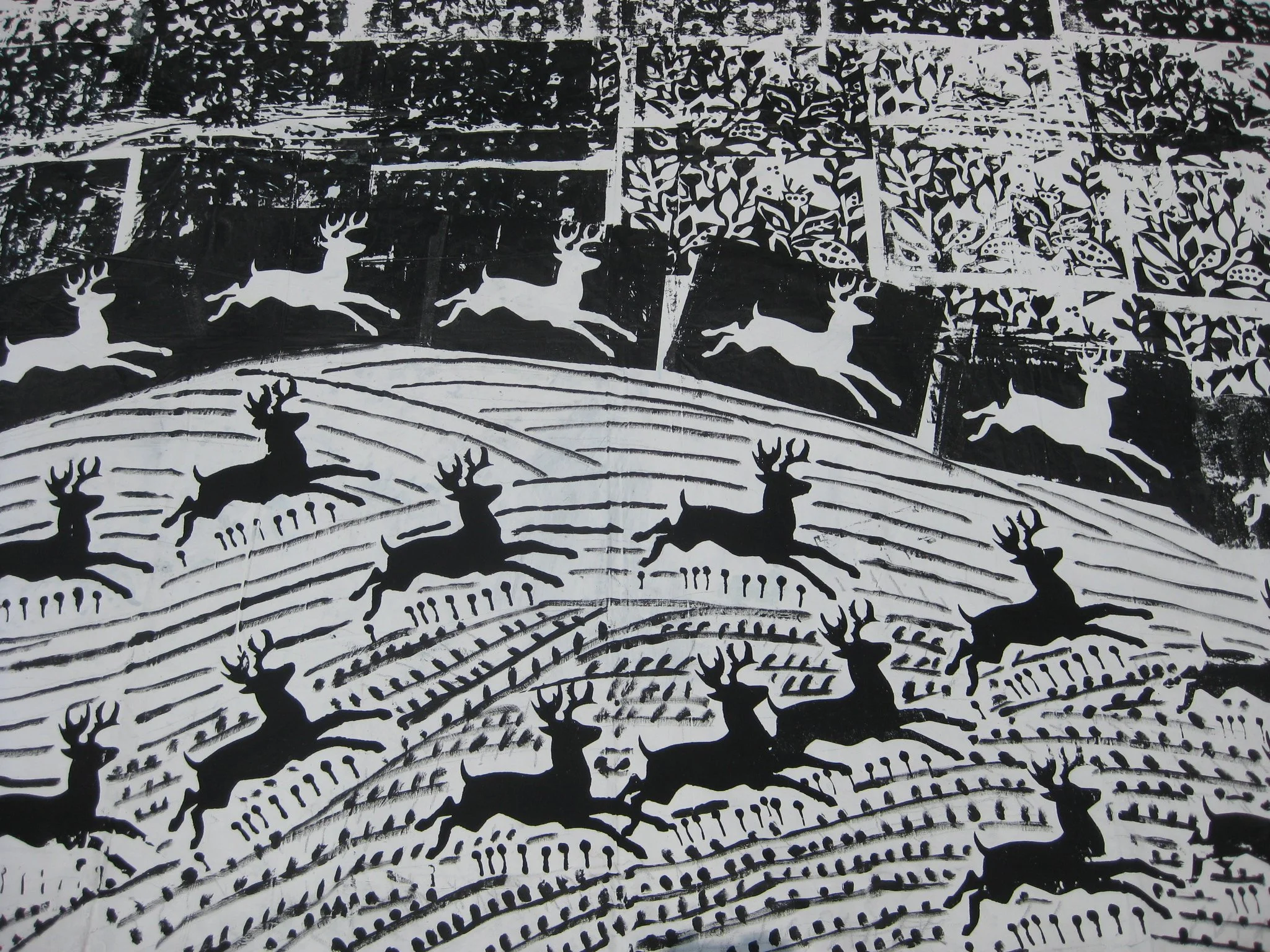 Untitled, Latex on Canvas, 72x60", 2013