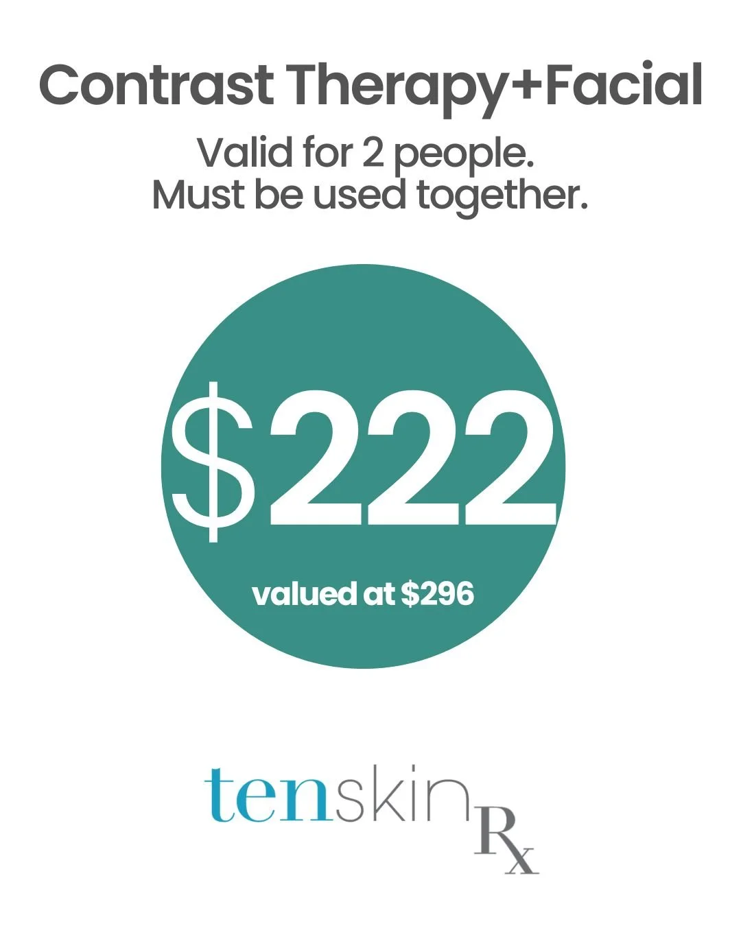 Contrast Therapy & Facial  Package