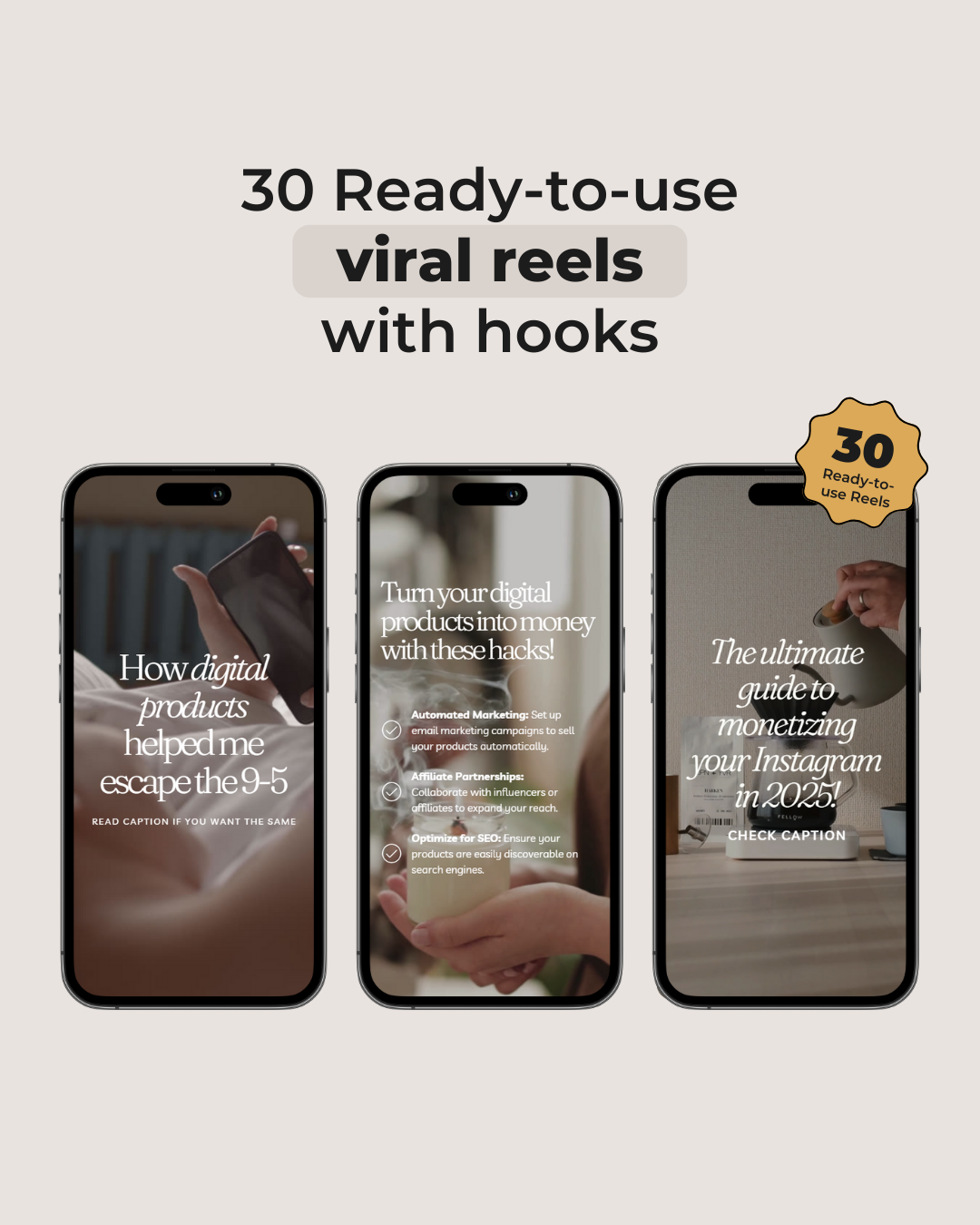 30 Viral Reels With Hooks