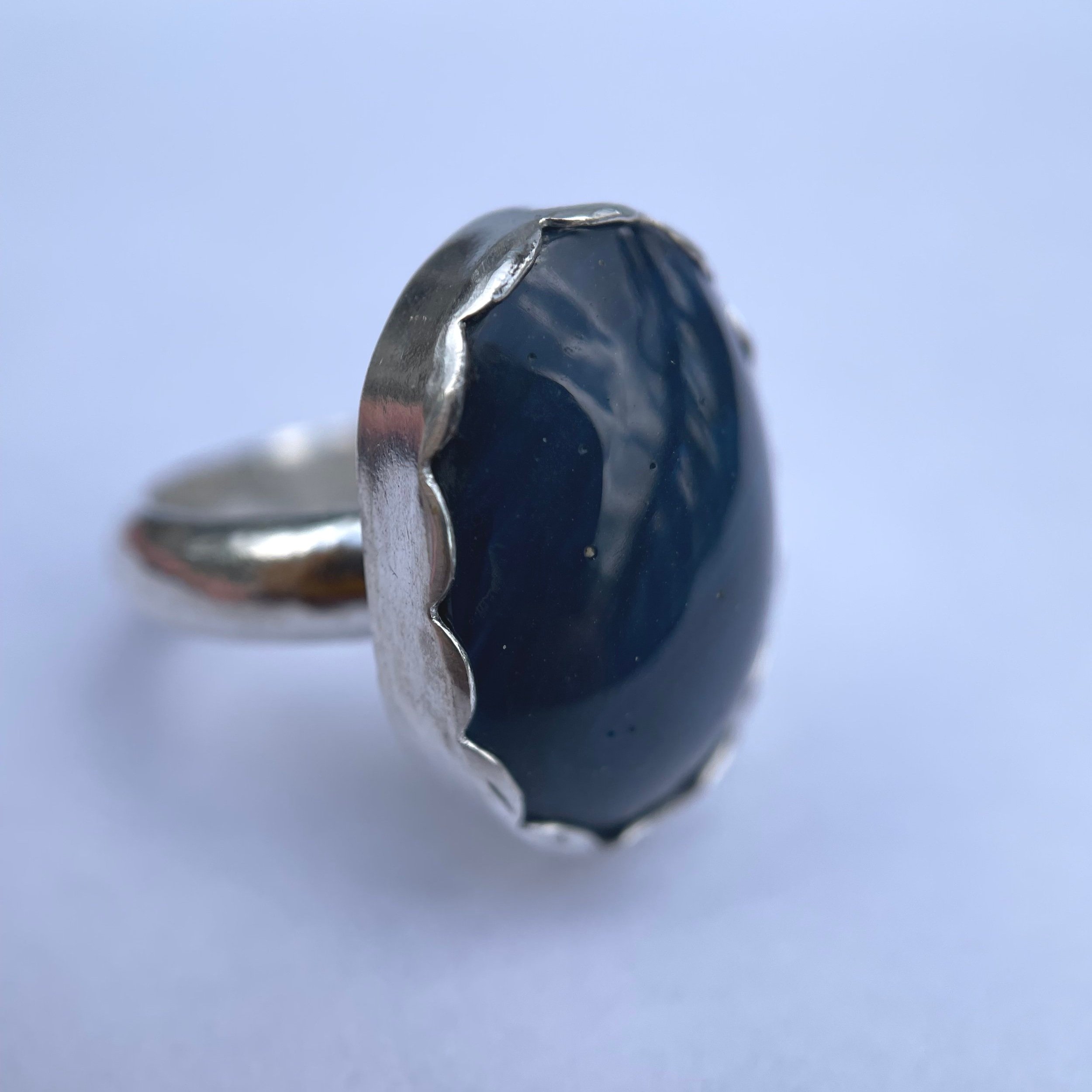 Blue Agate Ring