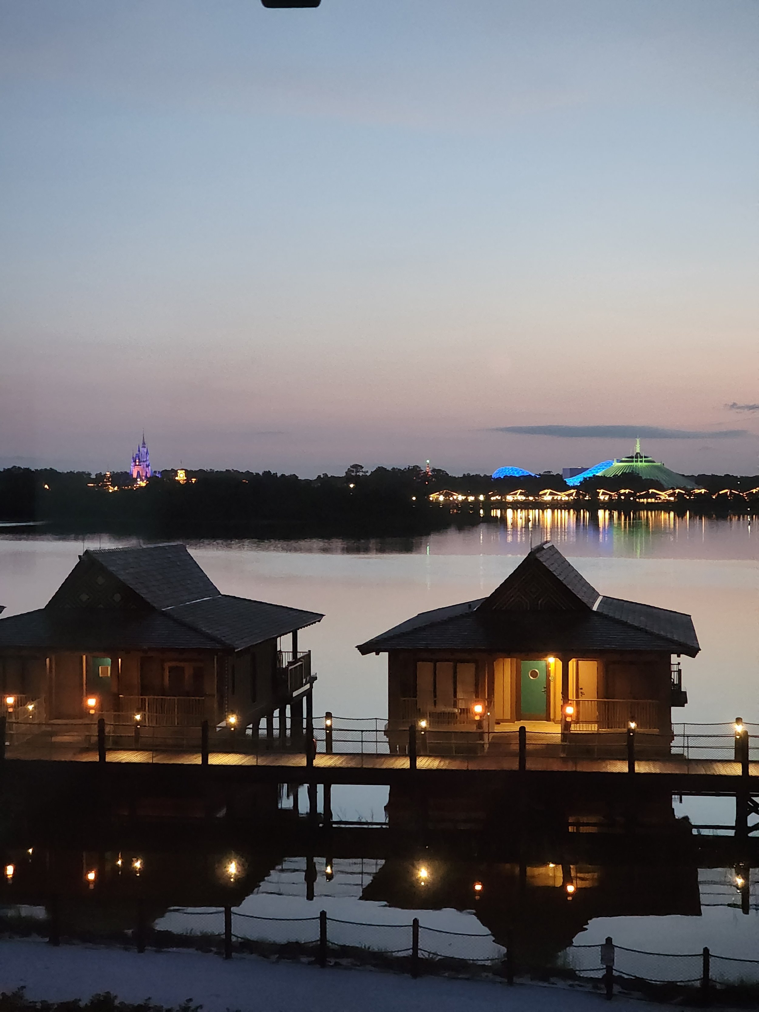 The room view from Disney's Polynesian Resort Moorea Studio Room