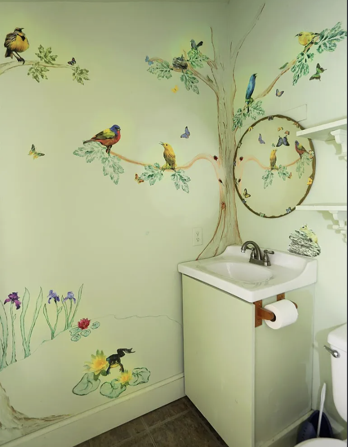 Original upstairs half bath