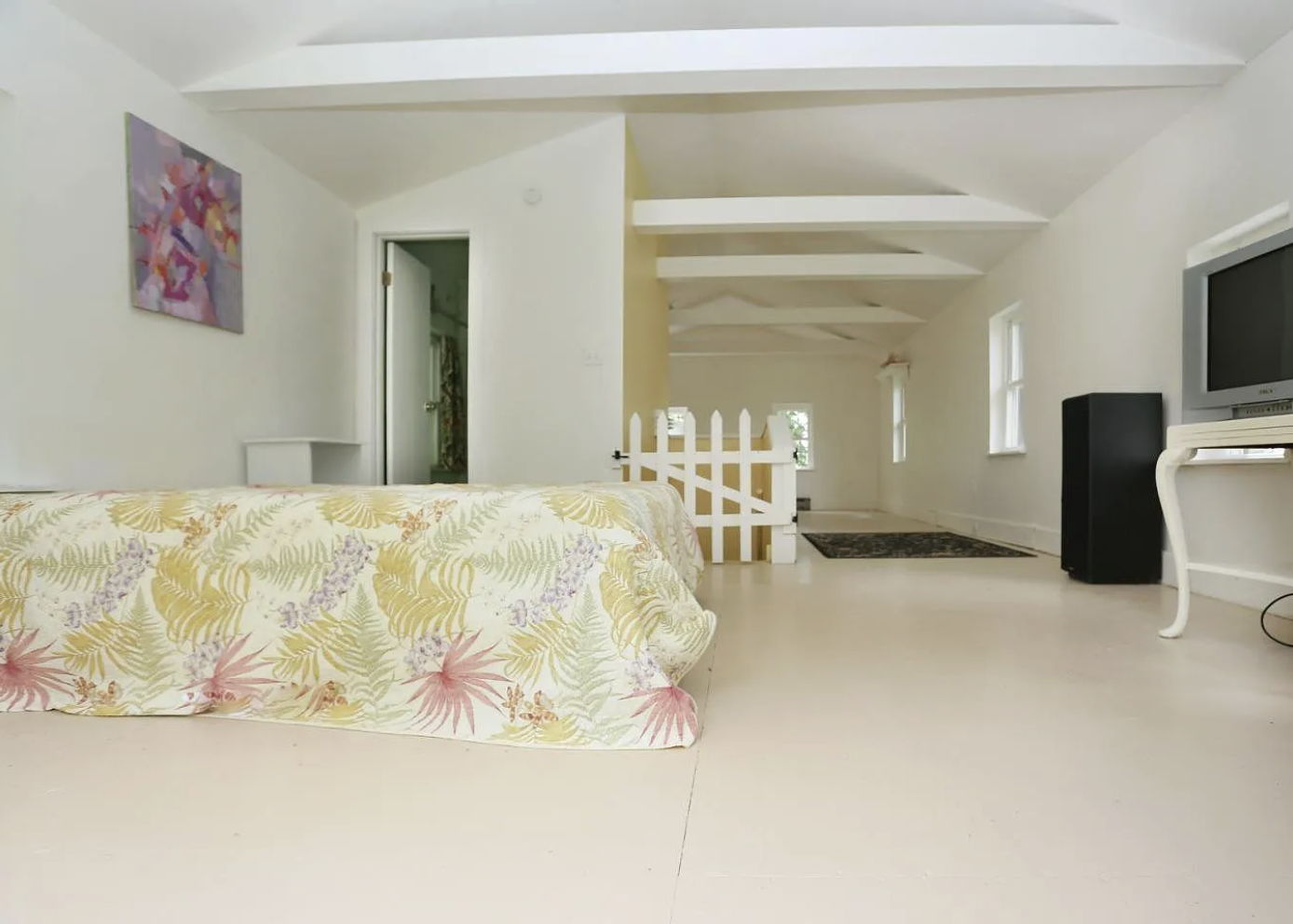 Original upstairs - an awkward loft