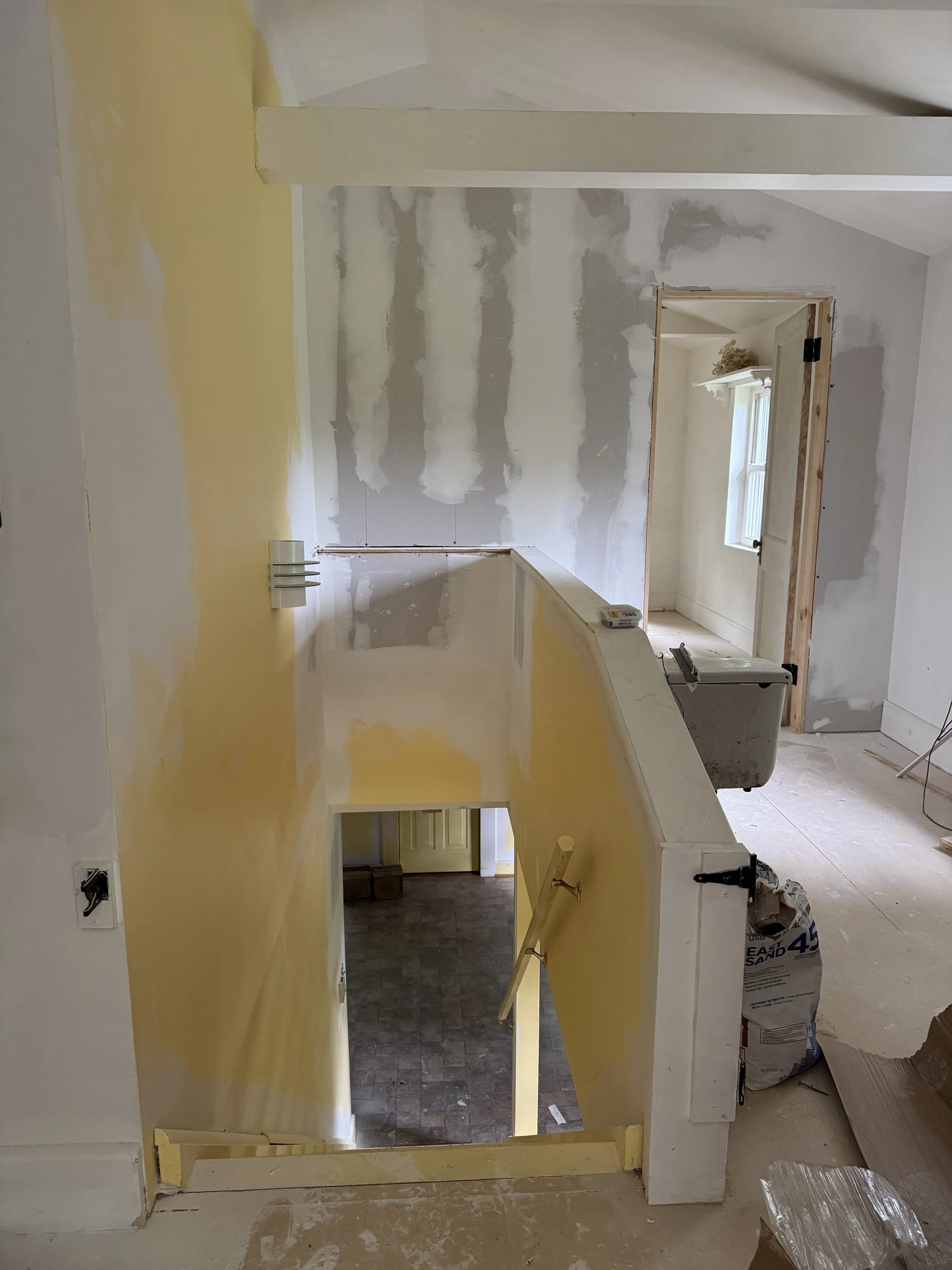 Dividing the upstairs into private bedrooms