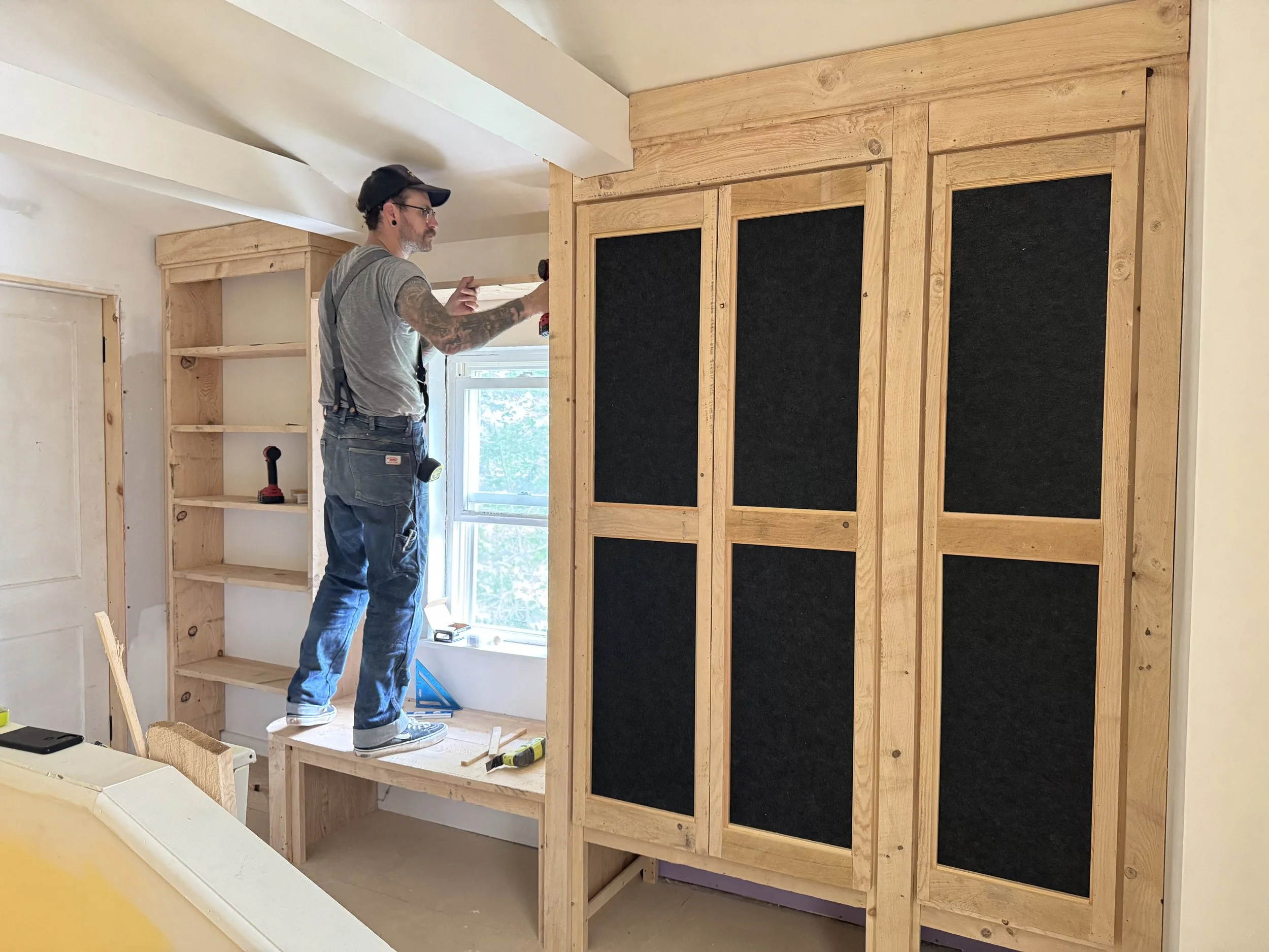 Adding built-in storage and seating