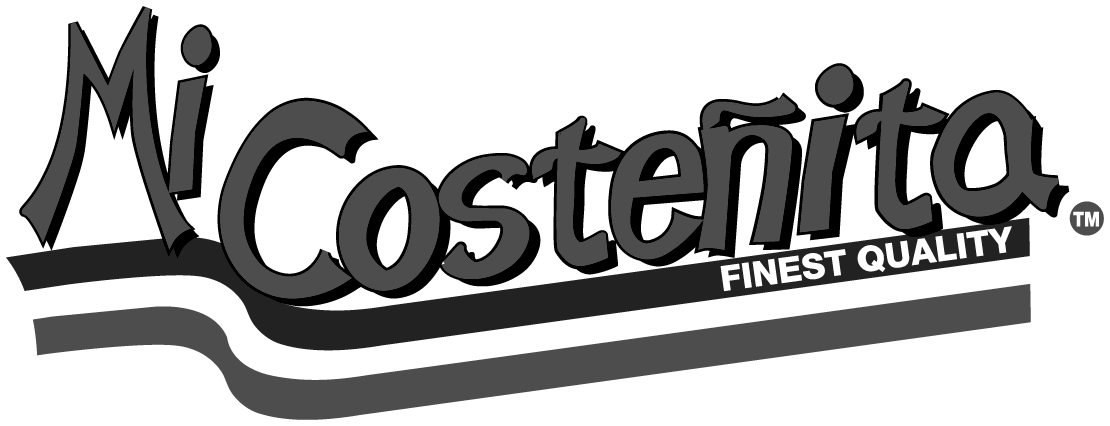 Logo of Mi Costeñita, a food brand, with the words 'FINEST QUALITY' on a ribbon below the brand name.