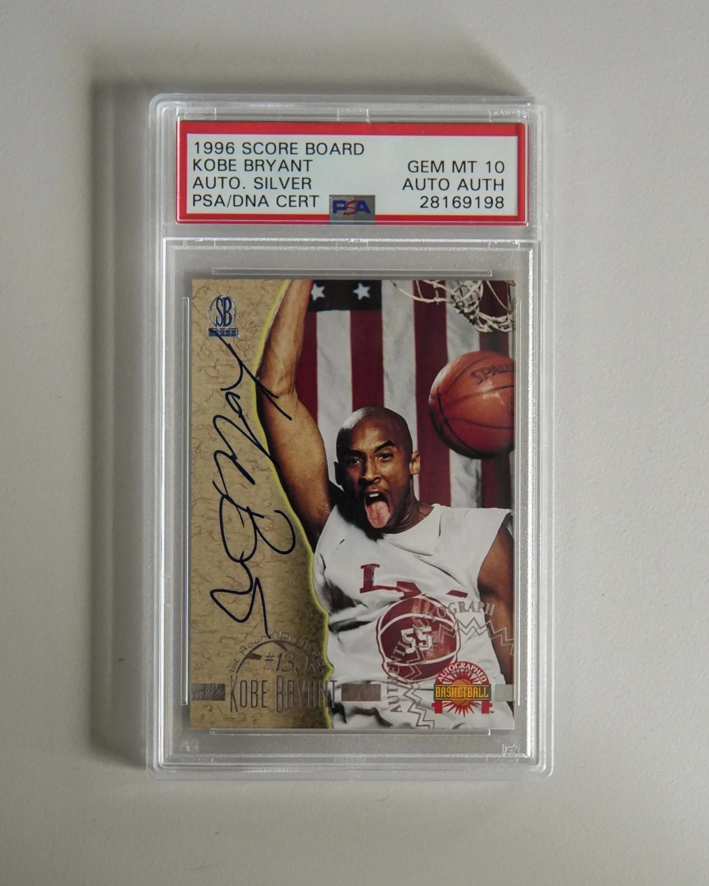 Strength of this card is the auto, I mean psa 10 is nice too... @kobebryant