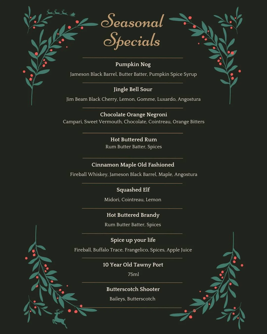 Winter Specials are here 
Festive flavours, cosy cocktails, and all the seasonal vibes.

Available until the end of 2025 &mdash; come try something new.
See you soon at The Gallery Ipswich