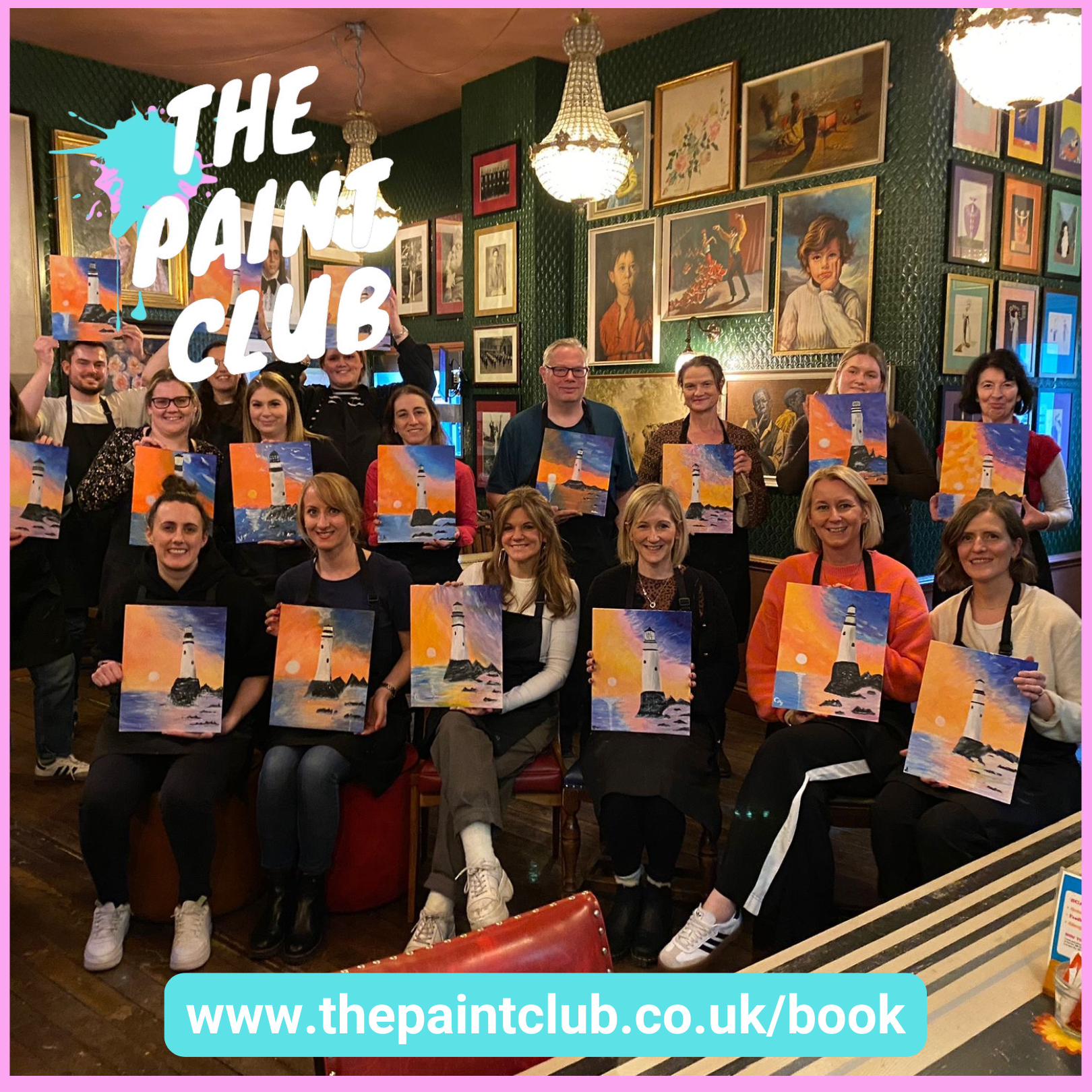 Sip and Paint in The Gallery 