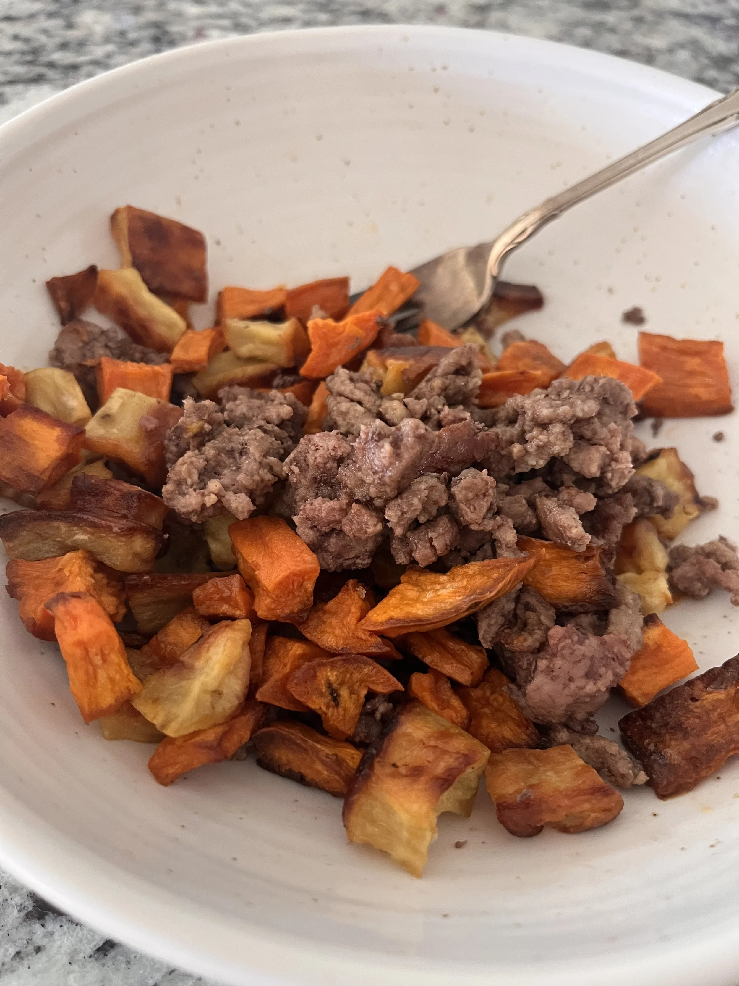 Ground Beef & Sweet Potatoes