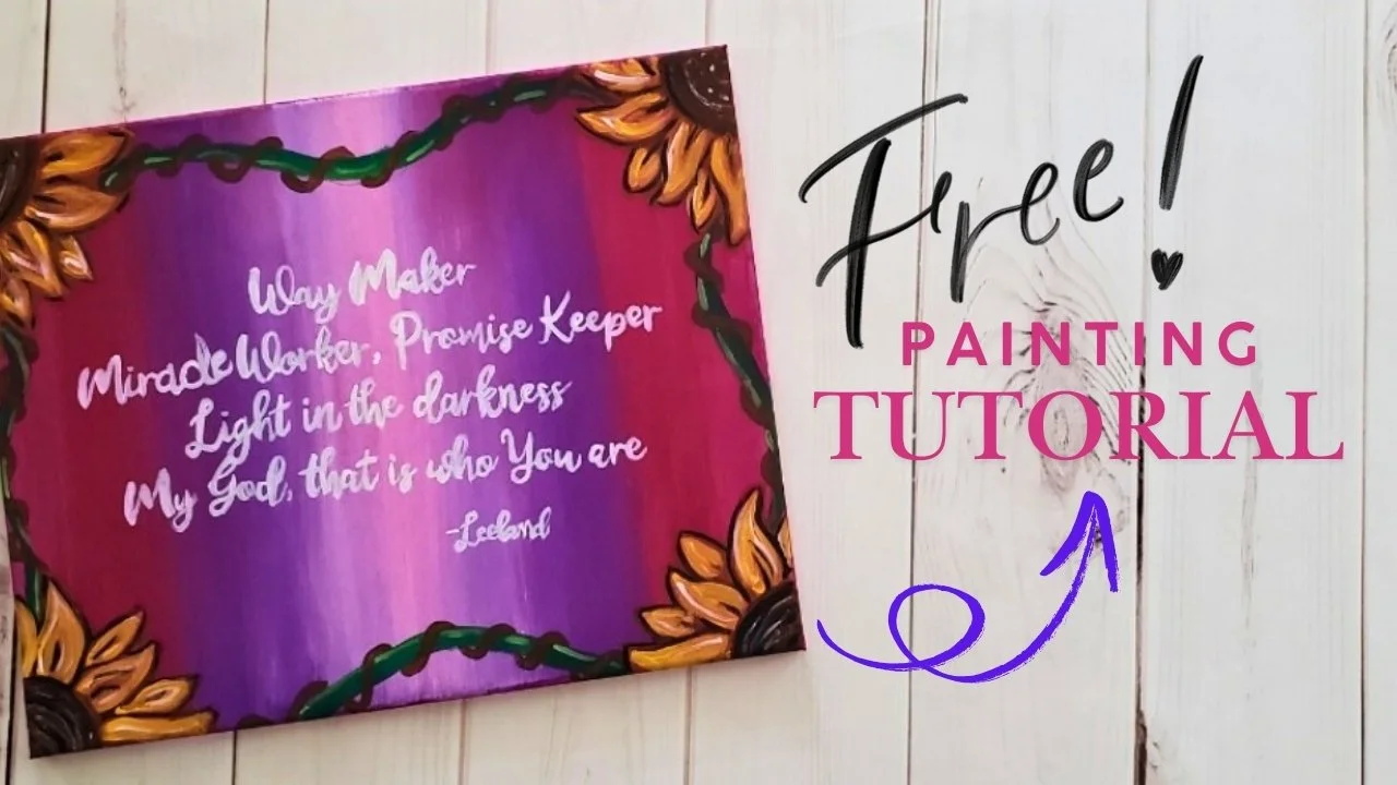 Breathe, Create, and Paint with Me: Free Waymaker Painting Tutorial