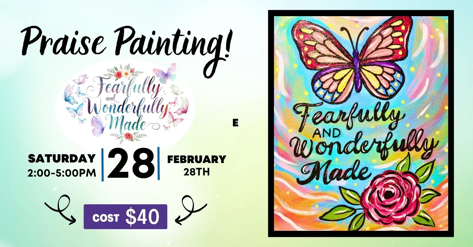 Praise Painting Party at Bethel Baptist Church in Amherst, VA!