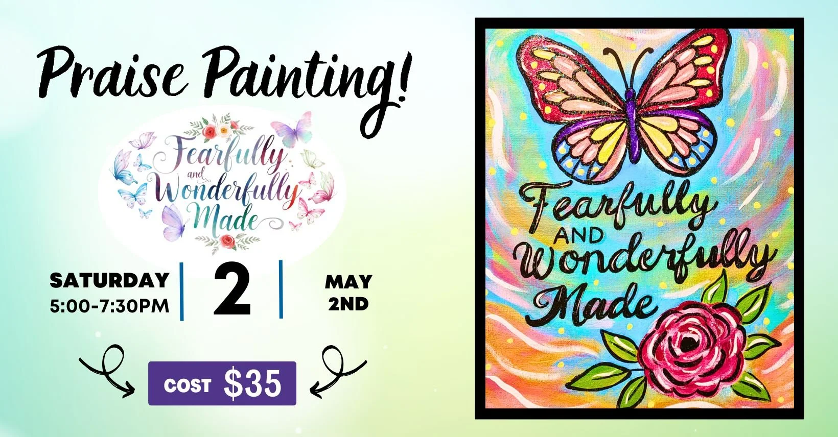 Praise Painting at Main Street Art Collective in Danville, VA!