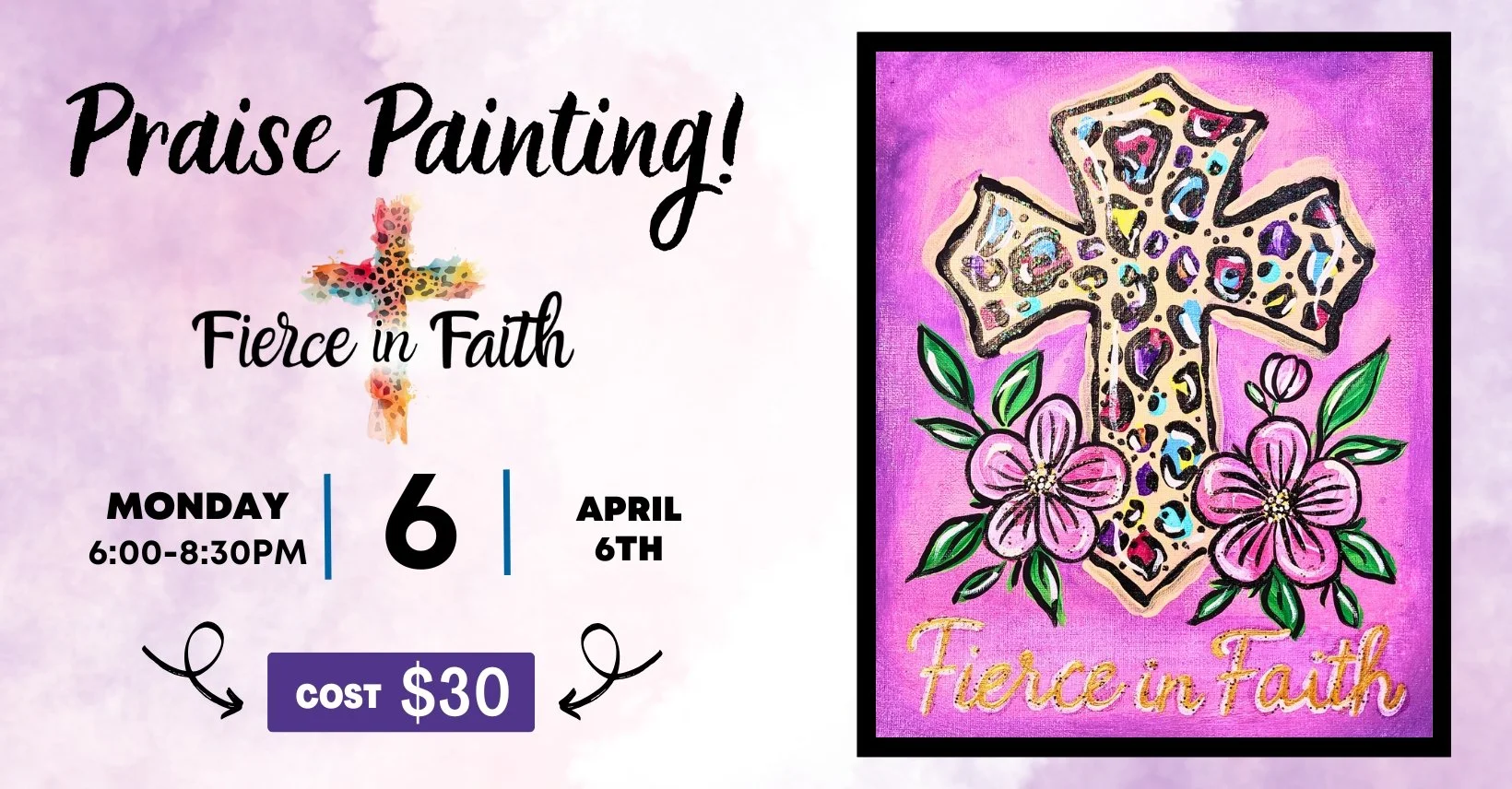 Paint &amp; Praise at Living Waters Healing Arts Center in Chatham, VA!