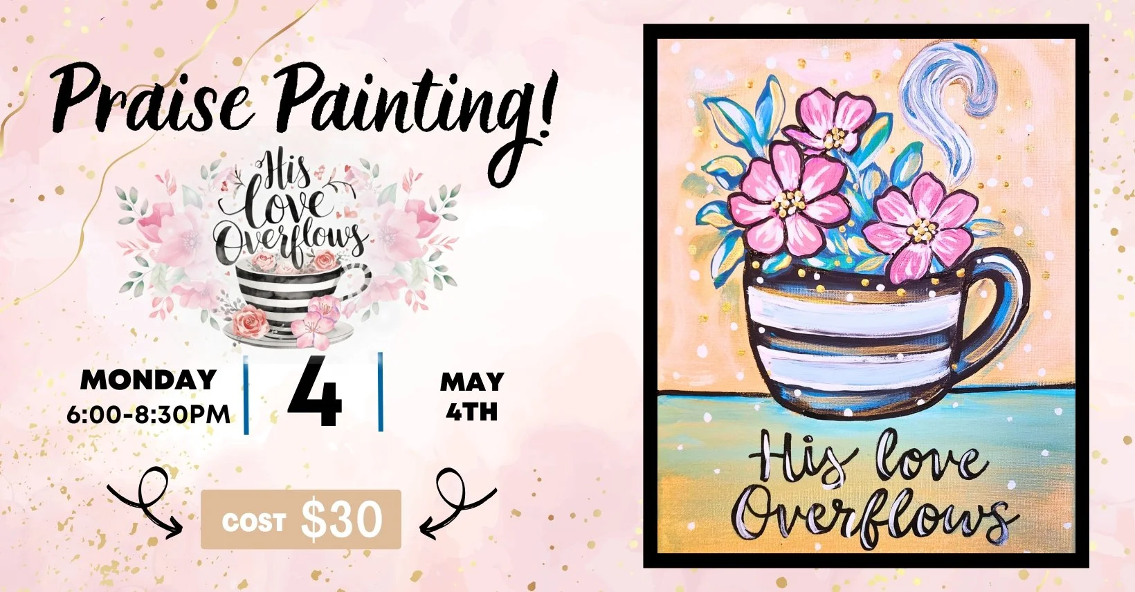 Paint &amp; Praise at Living Waters Healing Arts Center in Chatham, VA!