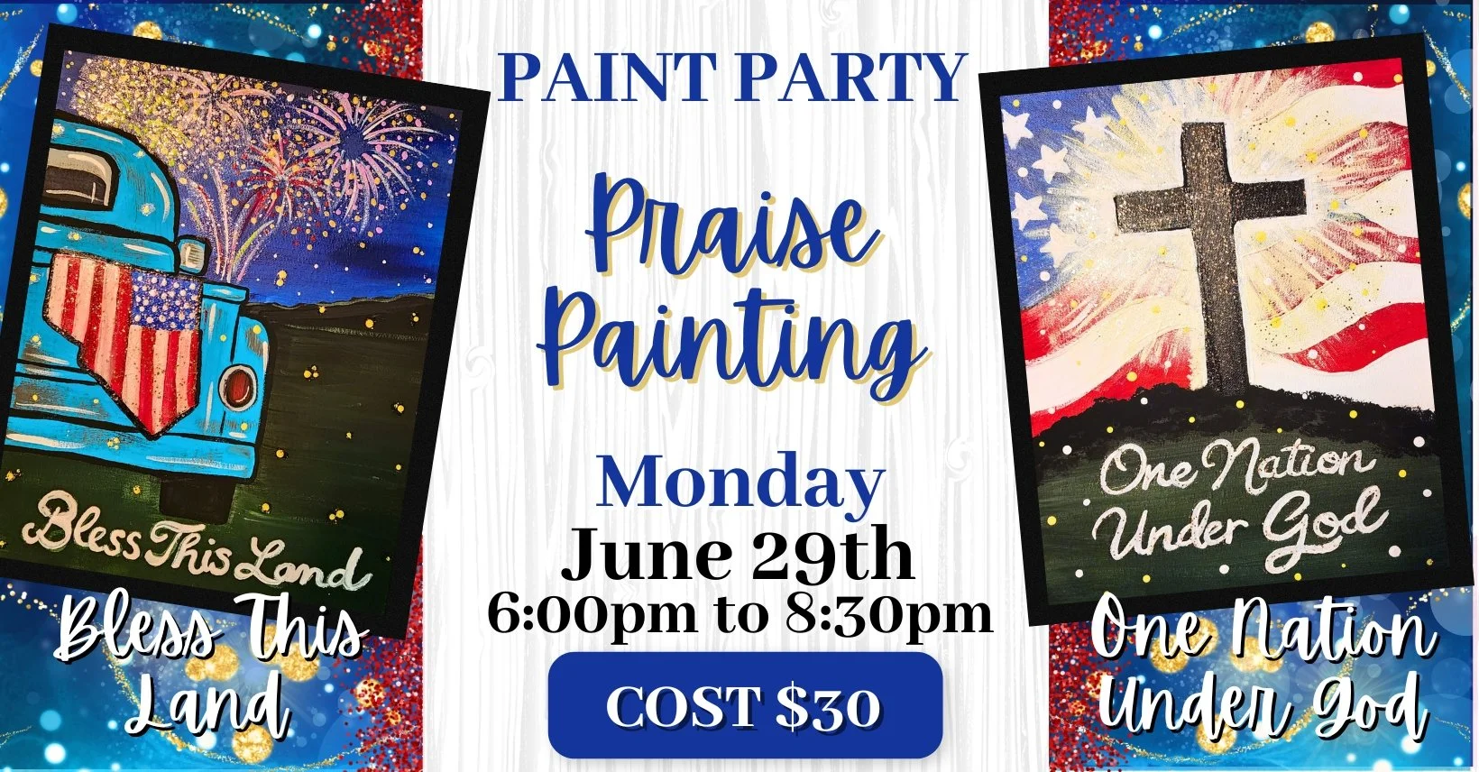 Paint &amp; Praise at Living Waters Healing Arts Center in Chatham, VA!