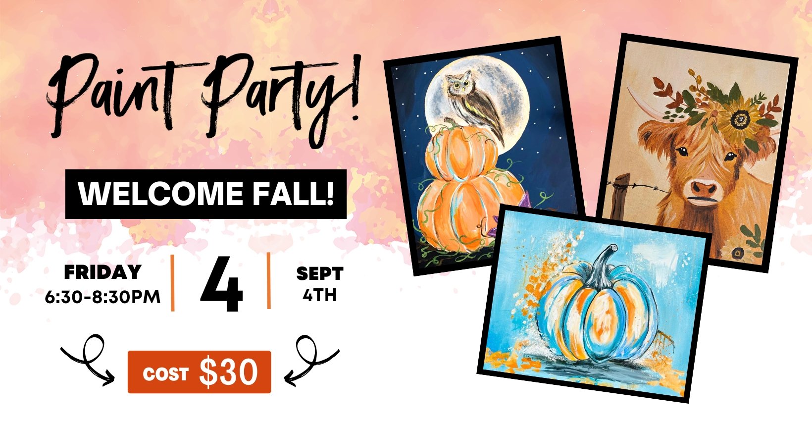 Welcome Fall Paint Party at Altavista Moose Lodge in Altavista, VA!