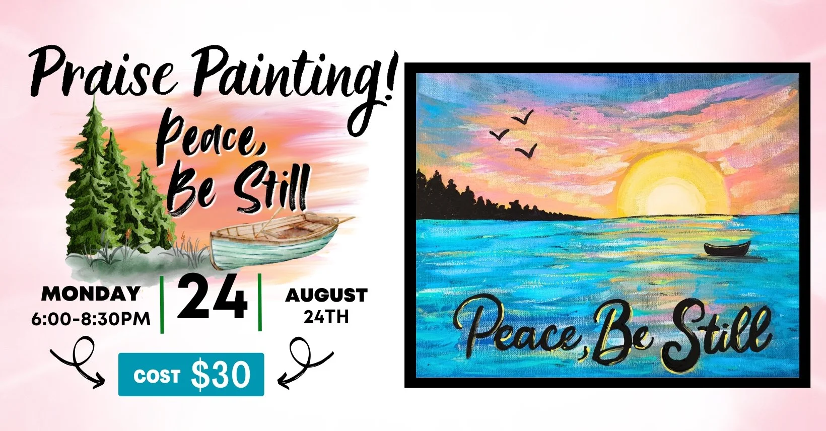 Paint &amp; Praise at Living Waters Healing Arts Center in Chatham, VA!