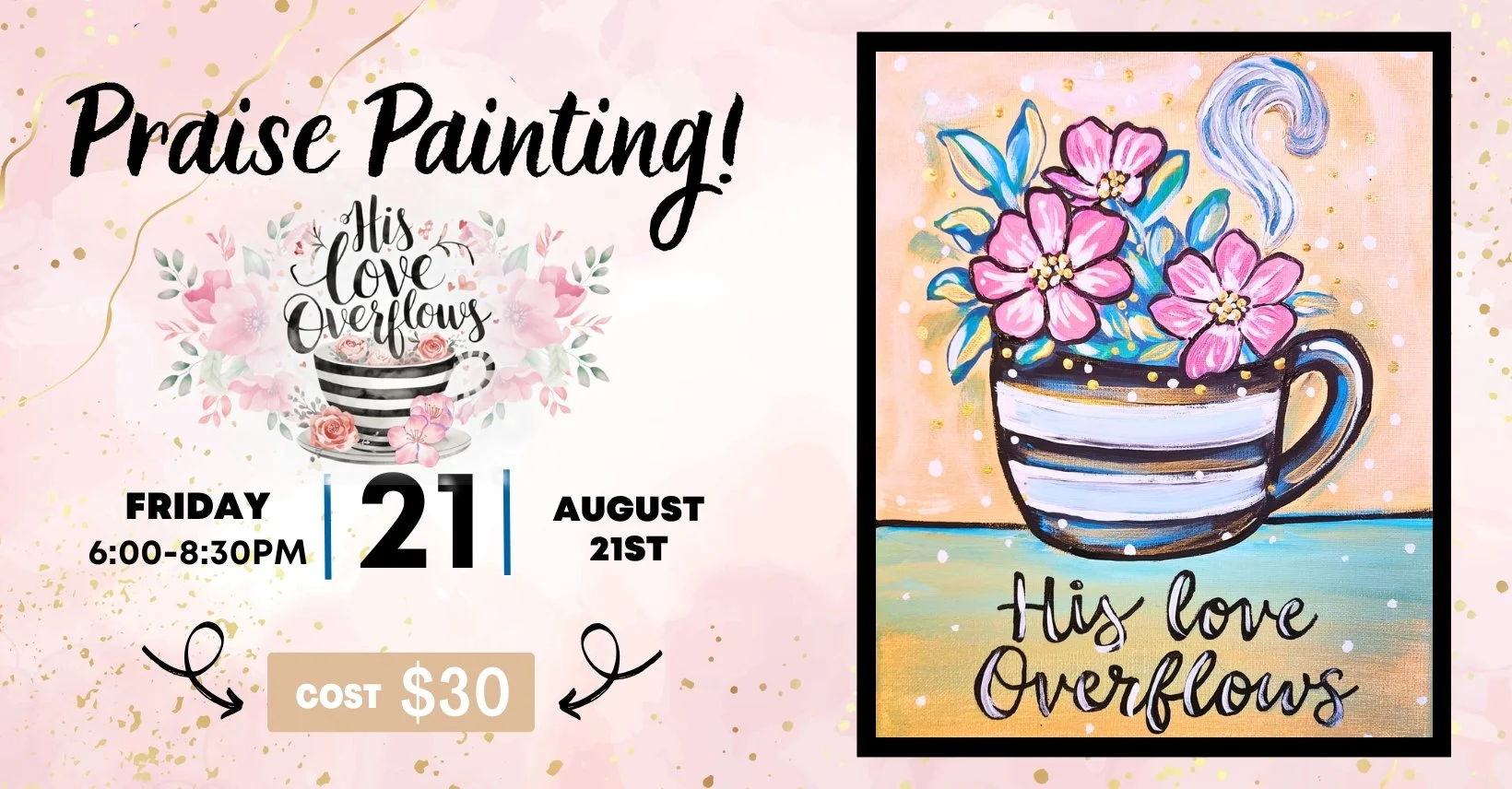 Paint &amp; Praise for White Oak Women’s Ministry at Living Waters Healing Arts Center in Chatham, VA!